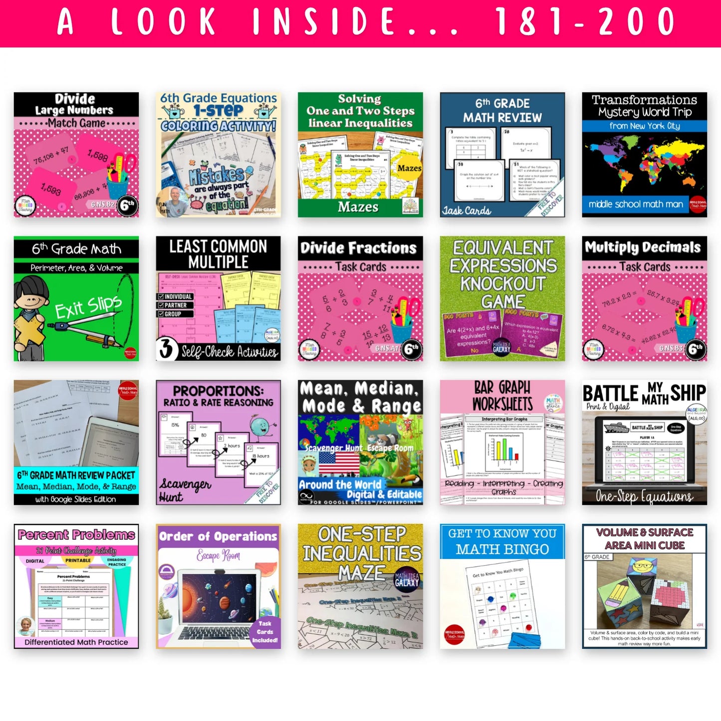 5th & 6th Grade Mega Math Bundle