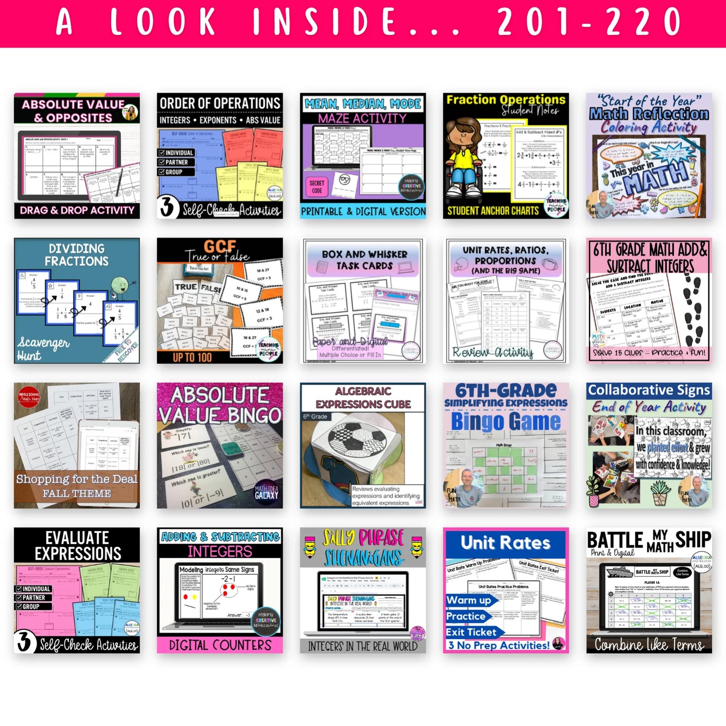 5th & 6th Grade Mega Math Bundle