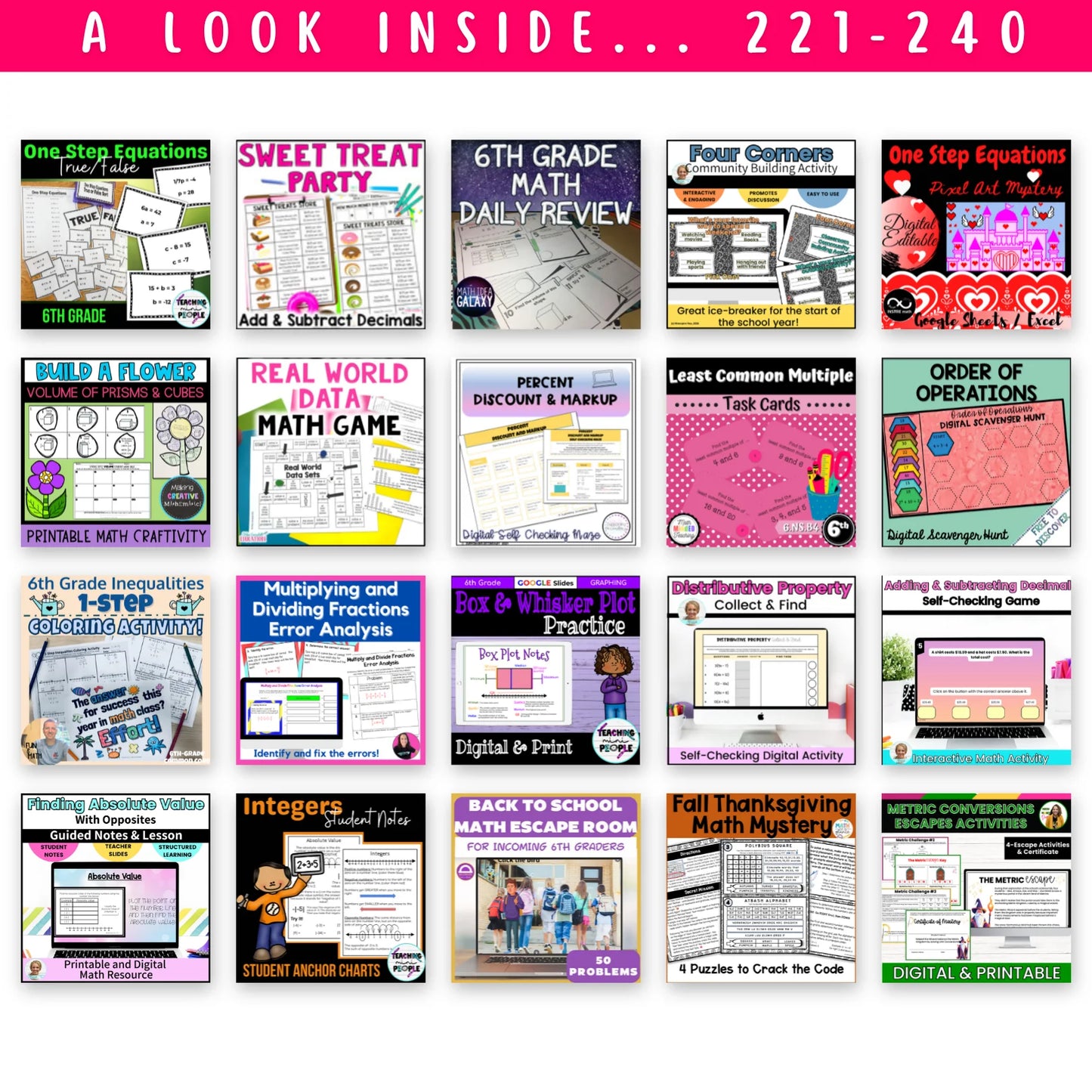 5th & 6th Grade Mega Math Bundle