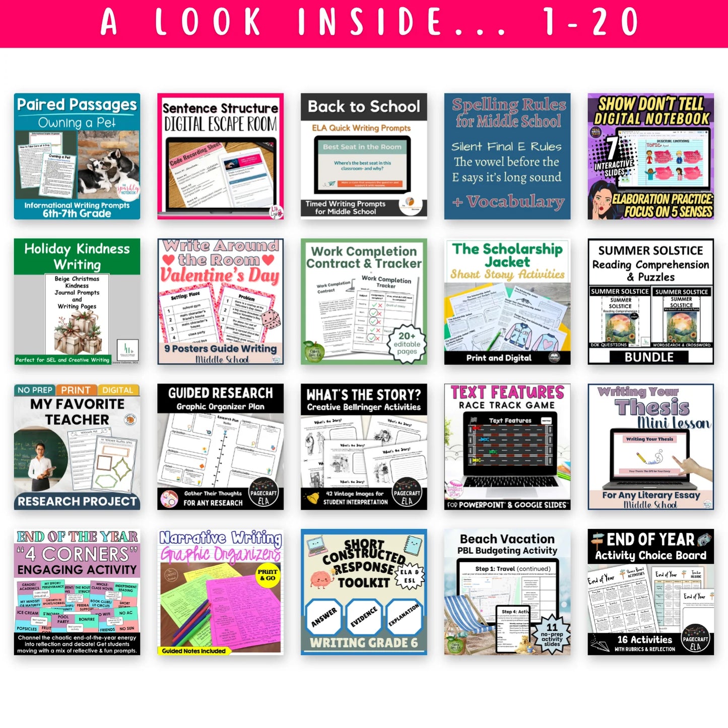 6th Grade Ultimate ELAR Bundle