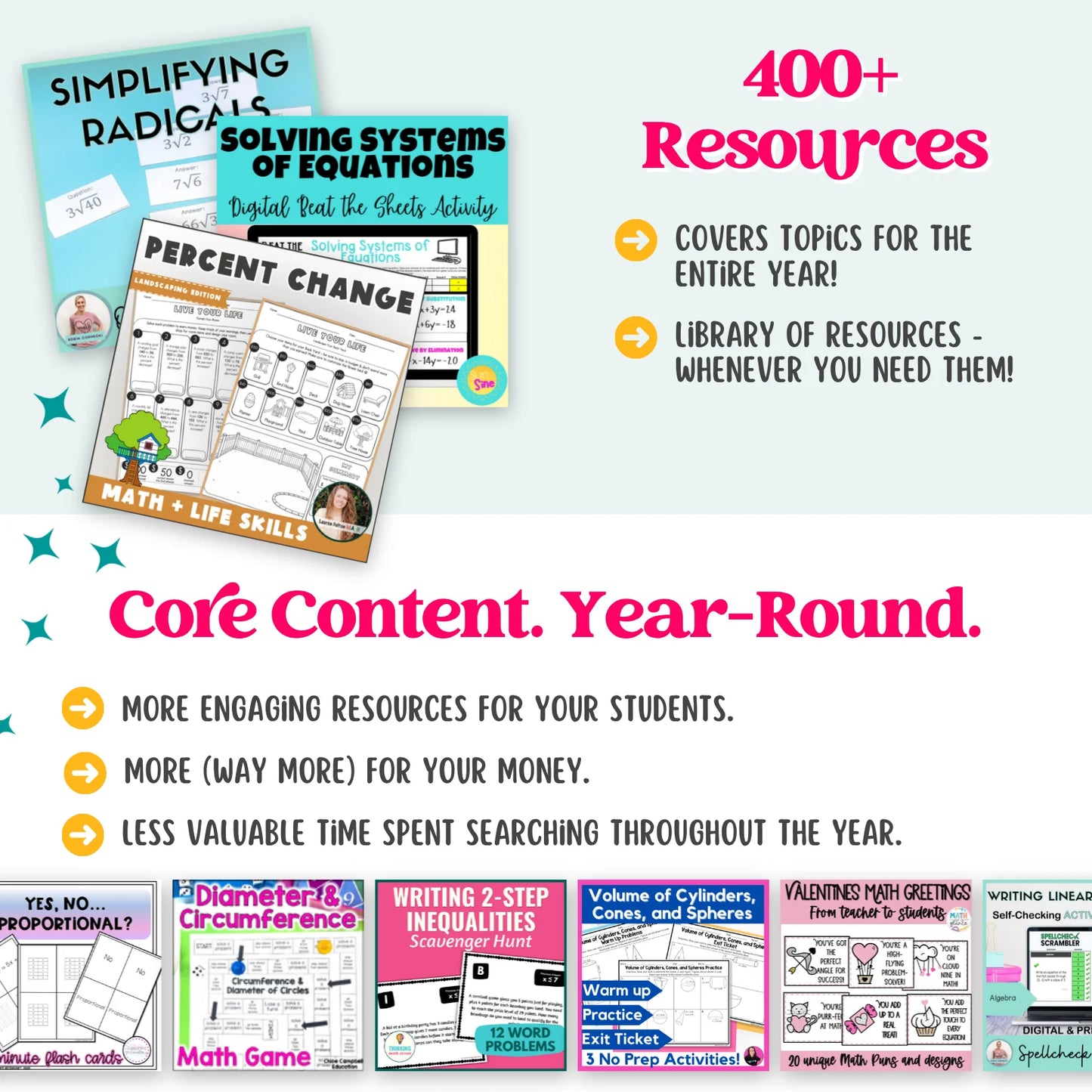 7th Grade - Algebra 1 Mega Math Bundle