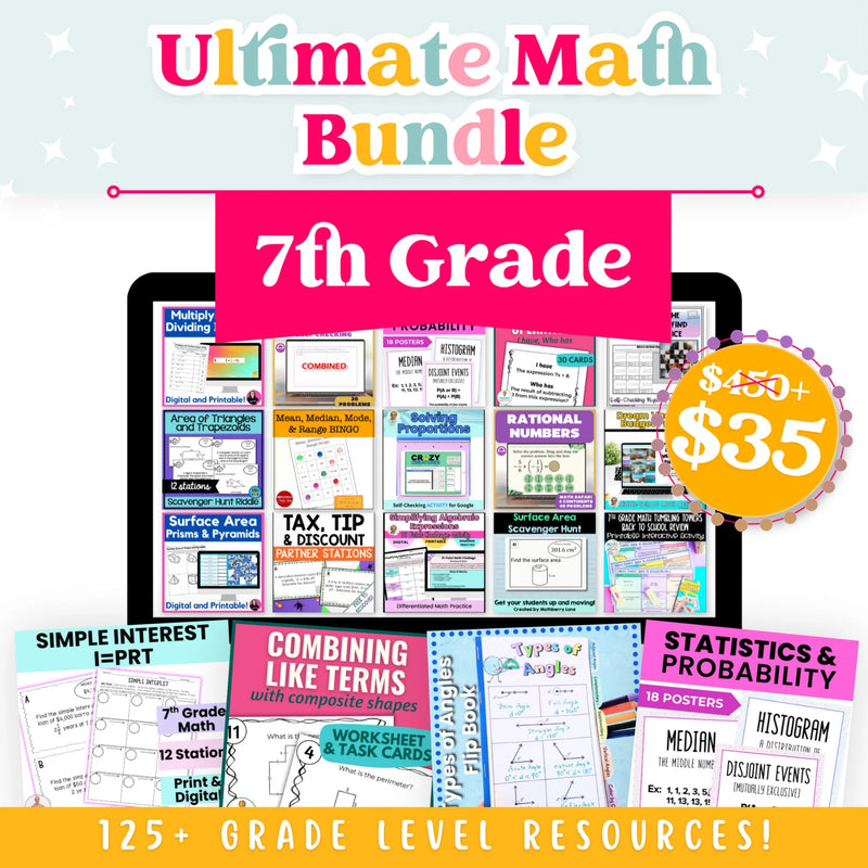 7th Grade Ultimate Math Bundle