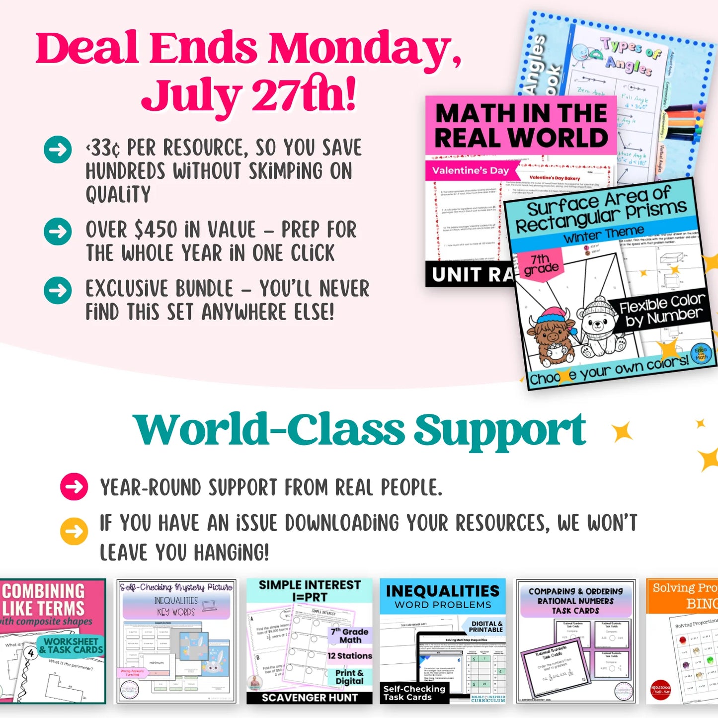 7th Grade Ultimate Math Bundle