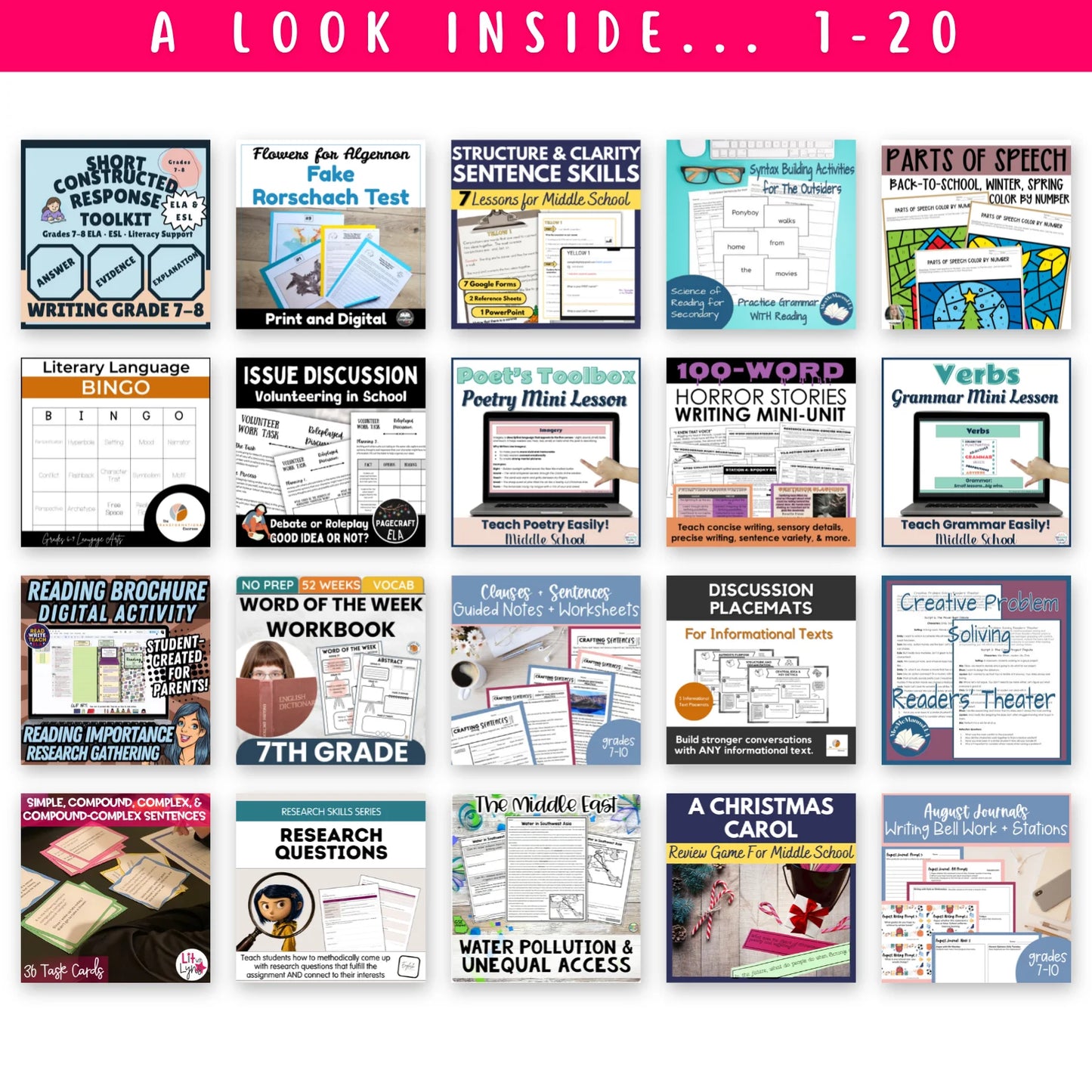7th Grade Ultimate ELAR Bundle