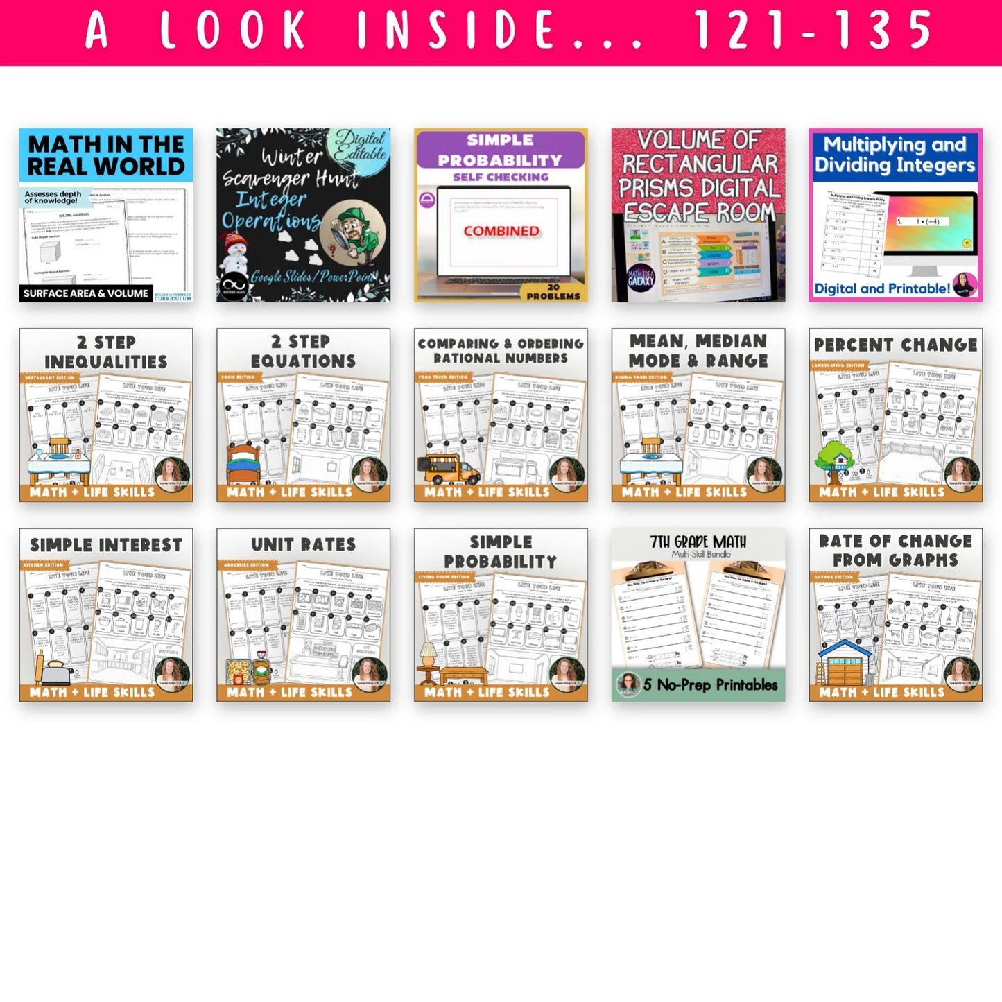 7th Grade Ultimate Math Bundle