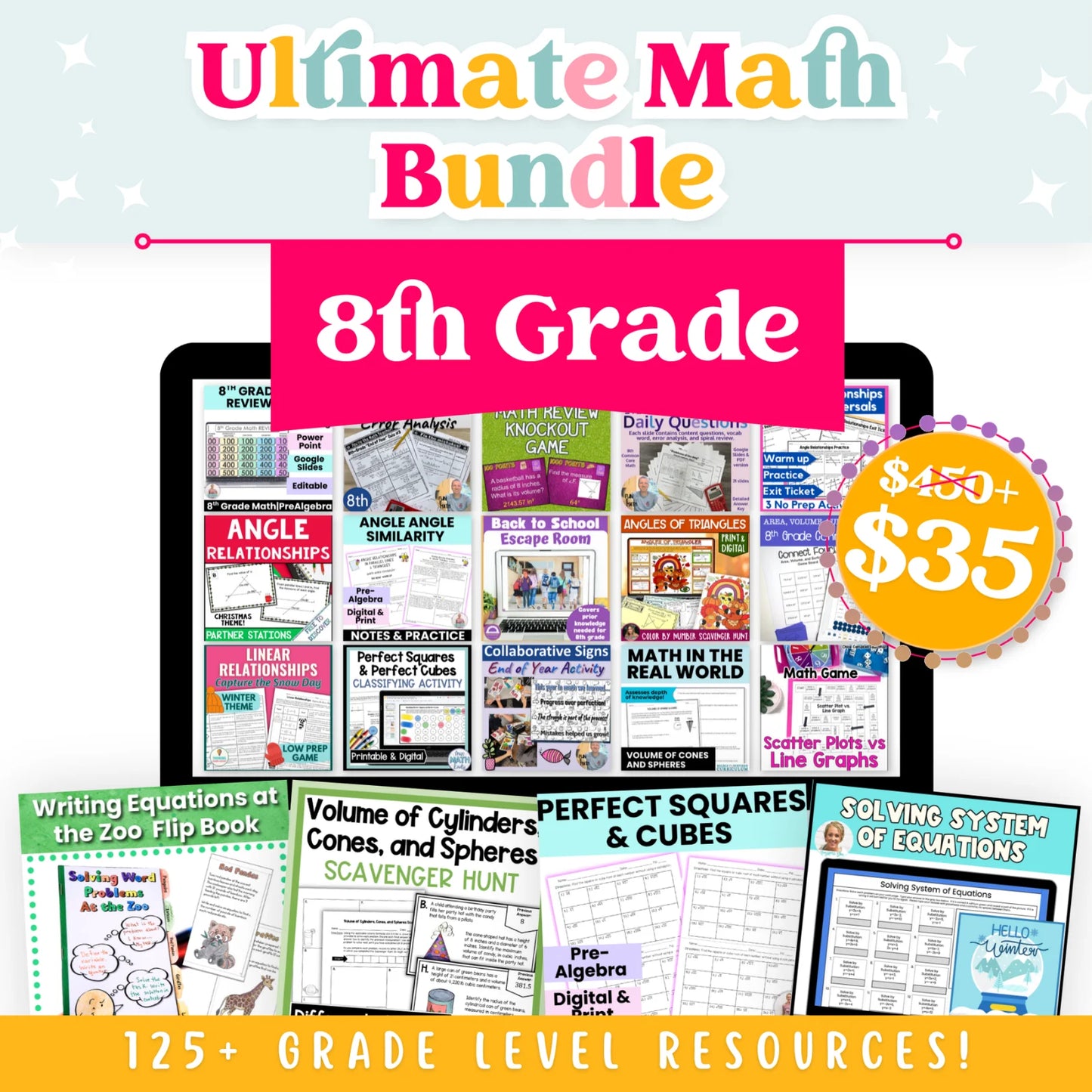 8th Grade Ultimate Math Bundle