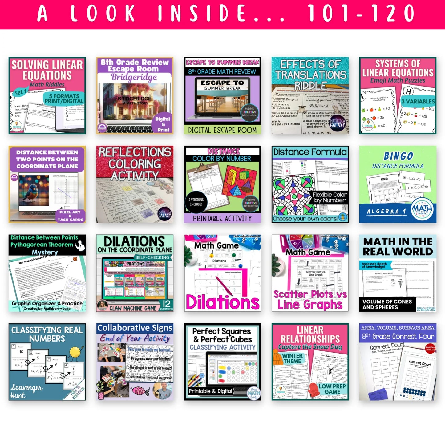 8th Grade Ultimate Math Bundle