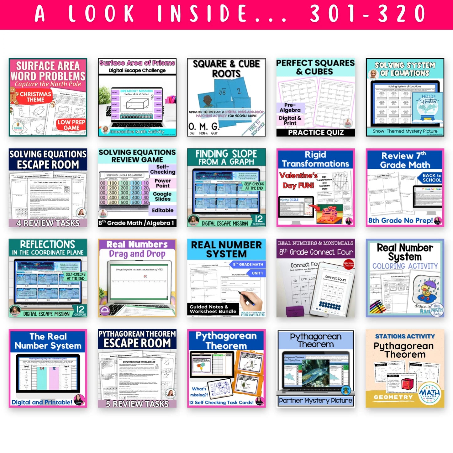 6th - 8th Grade Mega Math Bundle