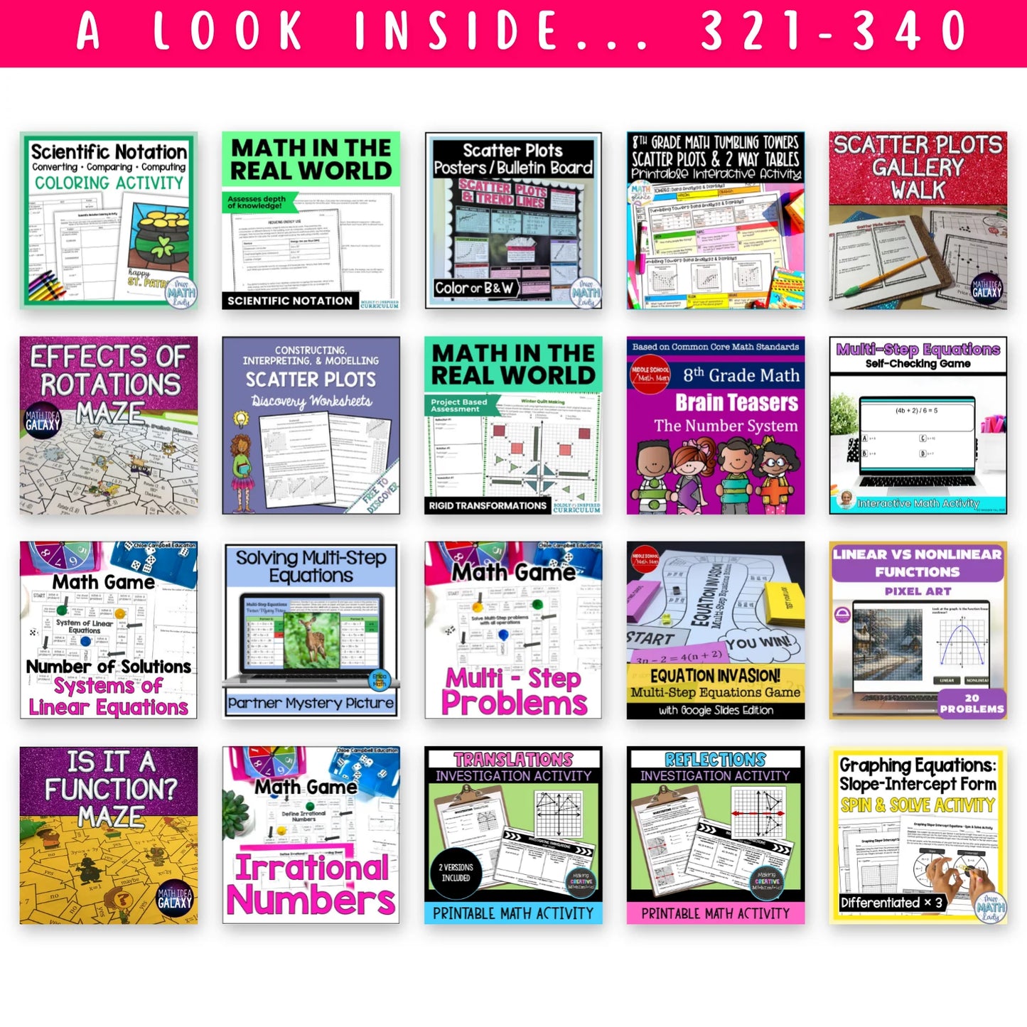 6th - 8th Grade Mega Math Bundle