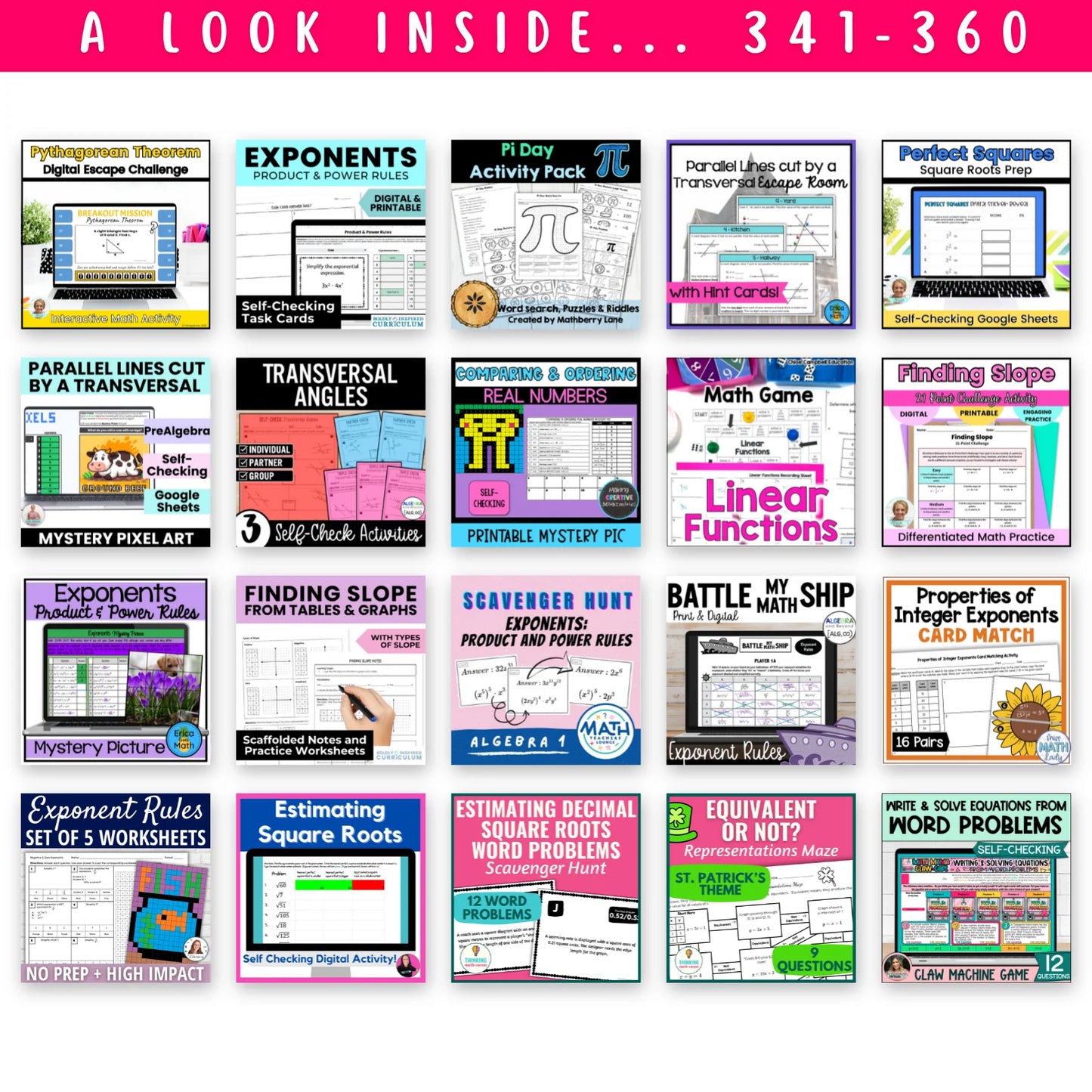 6th - 8th Grade Mega Math Bundle