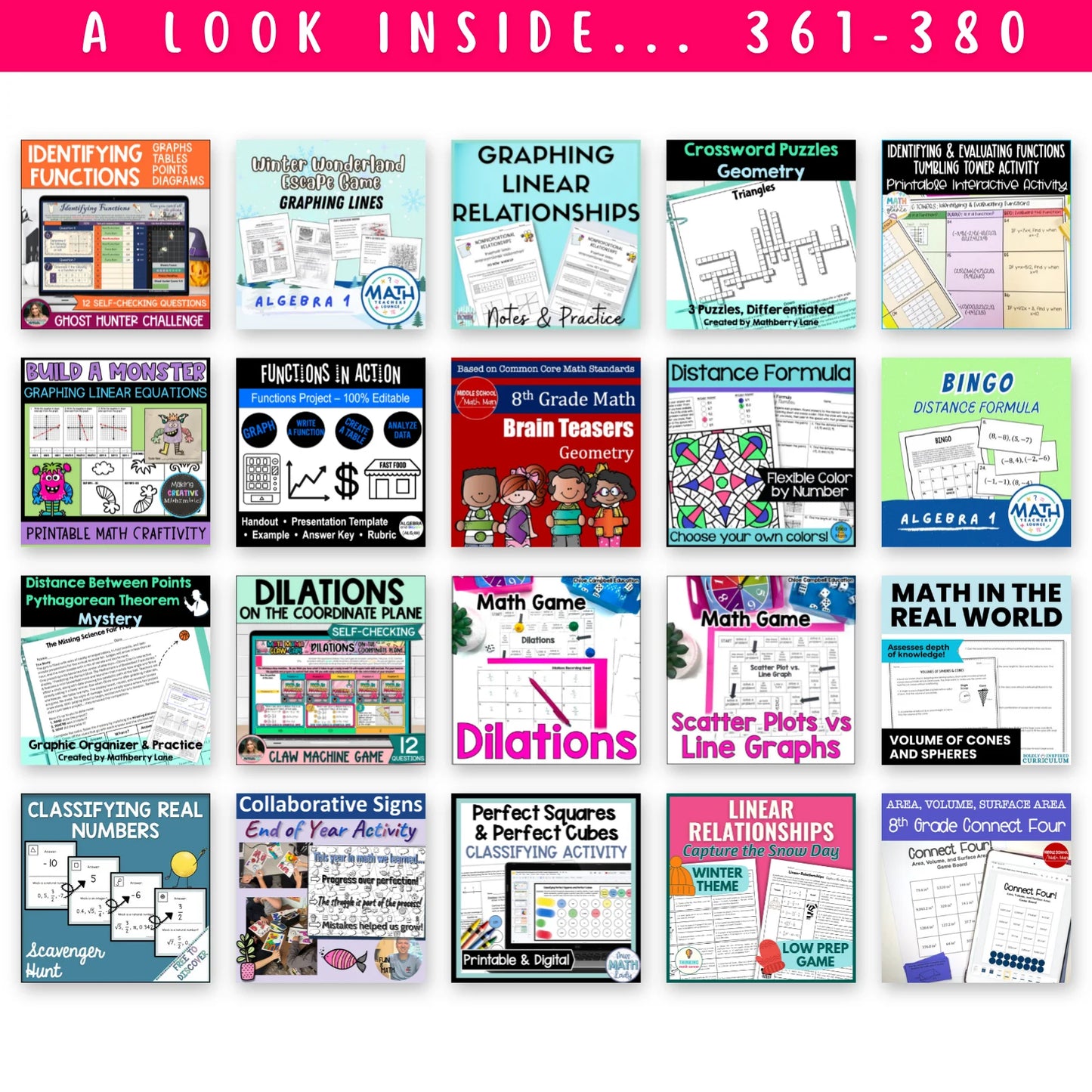 6th - 8th Grade Mega Math Bundle