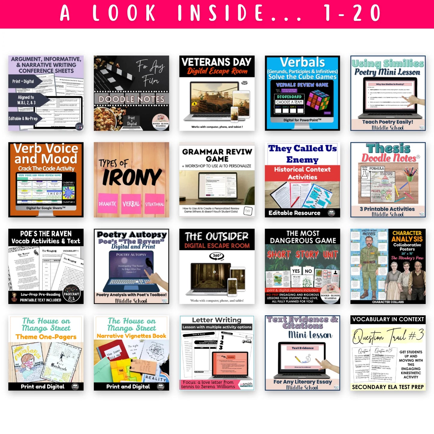 8th Grade Ultimate ELAR Bundle