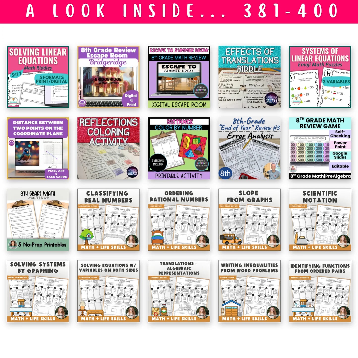 6th - 8th Grade Mega Math Bundle