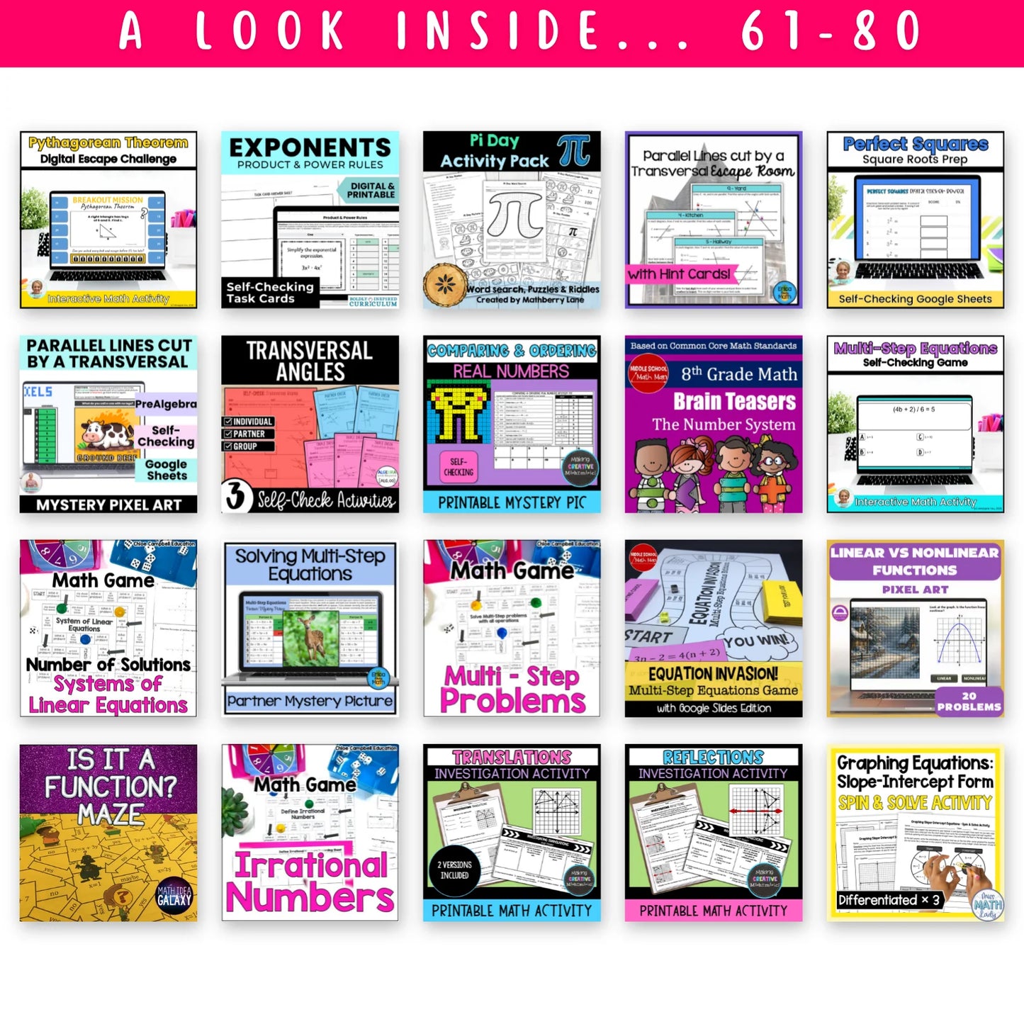8th Grade Ultimate Math Bundle