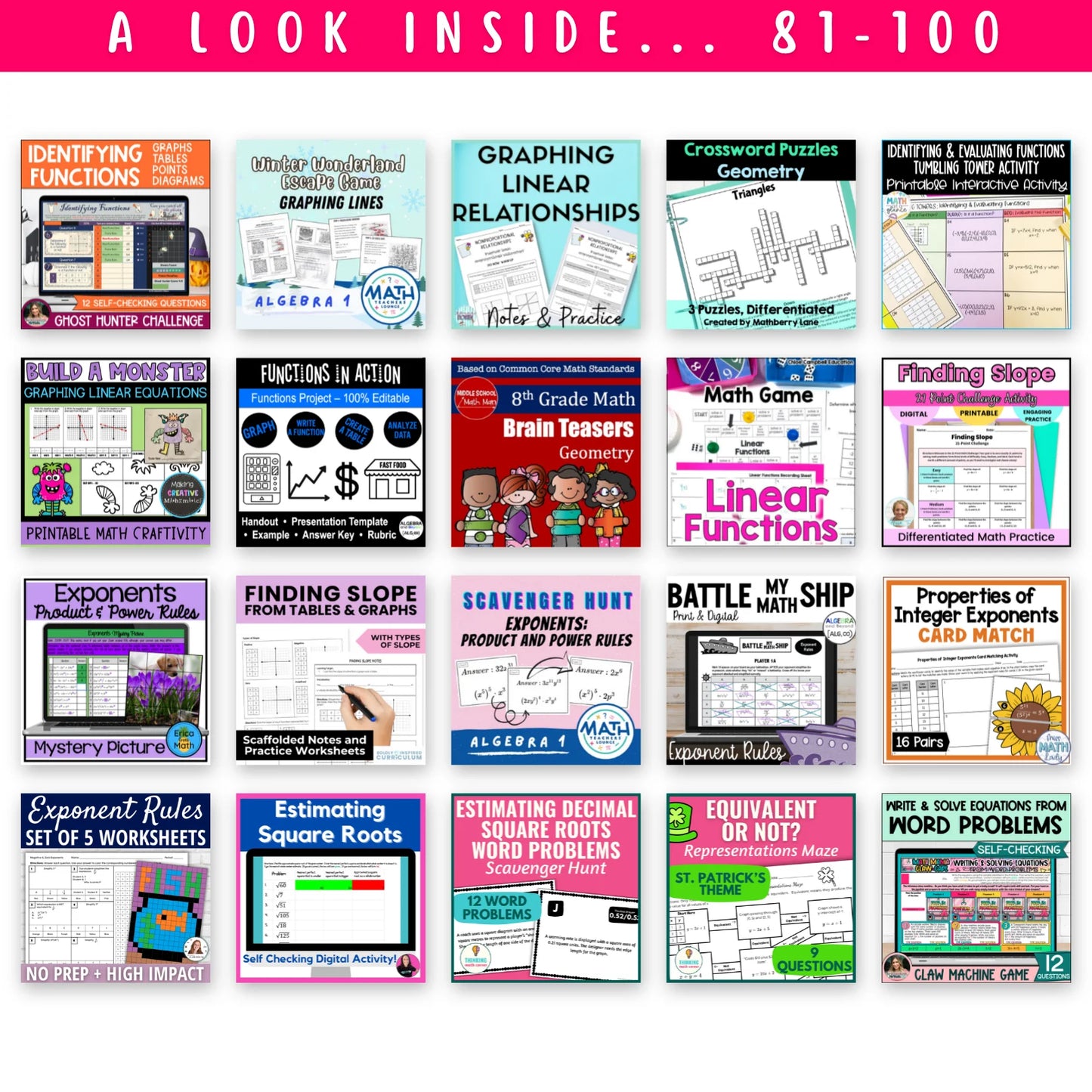 8th Grade Ultimate Math Bundle