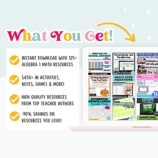 Algebra 1 Ultimate Math Bundle