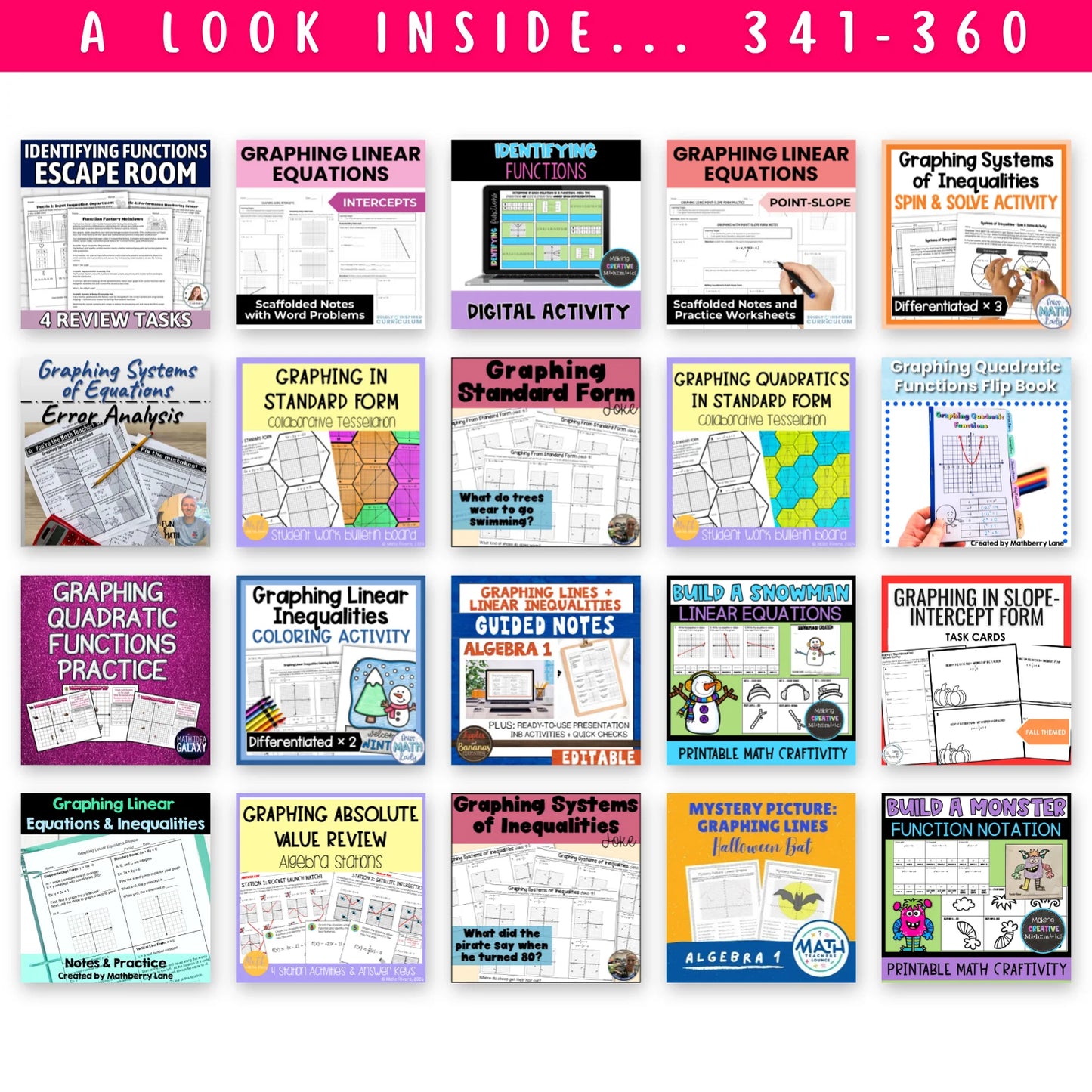 7th Grade - Algebra 1 Mega Math Bundle