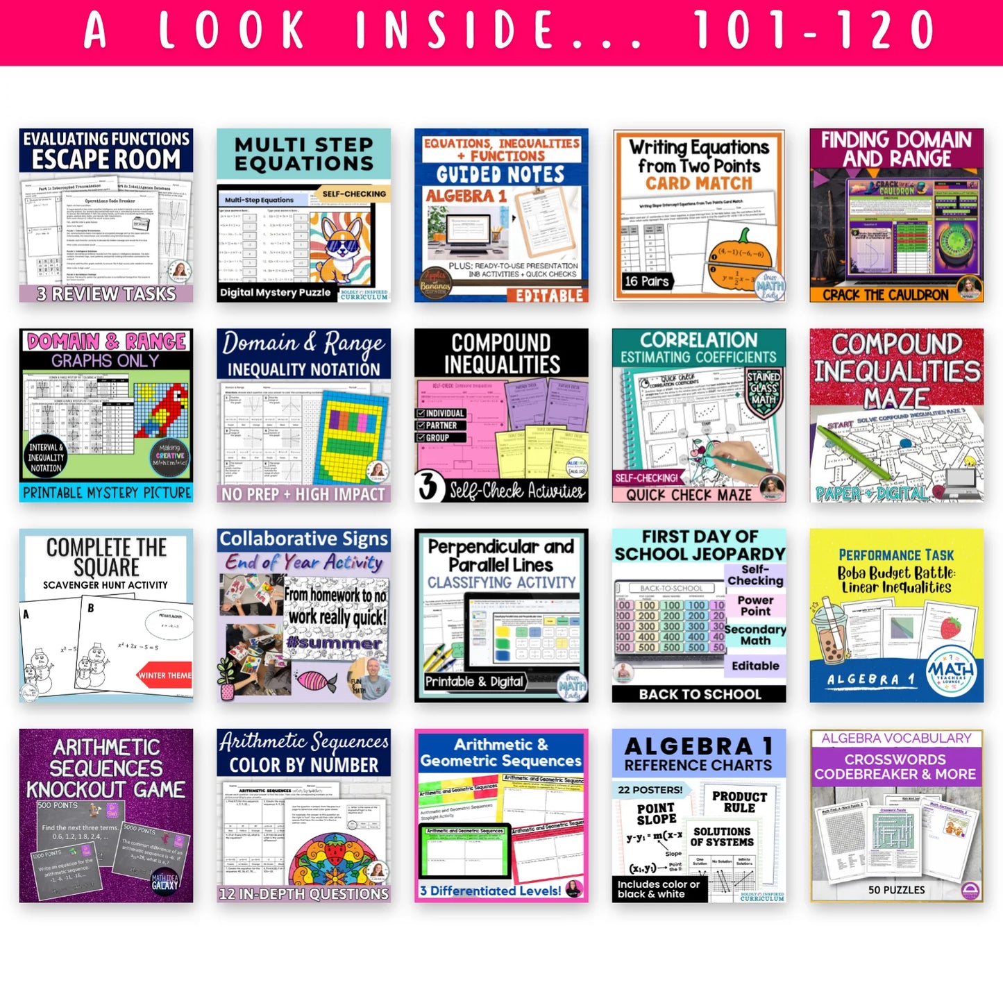 High School Mega Math Bundle