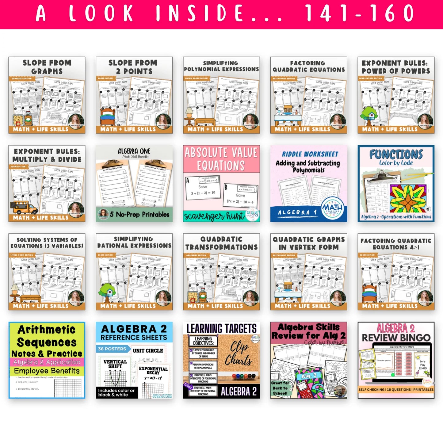 High School Mega Math Bundle