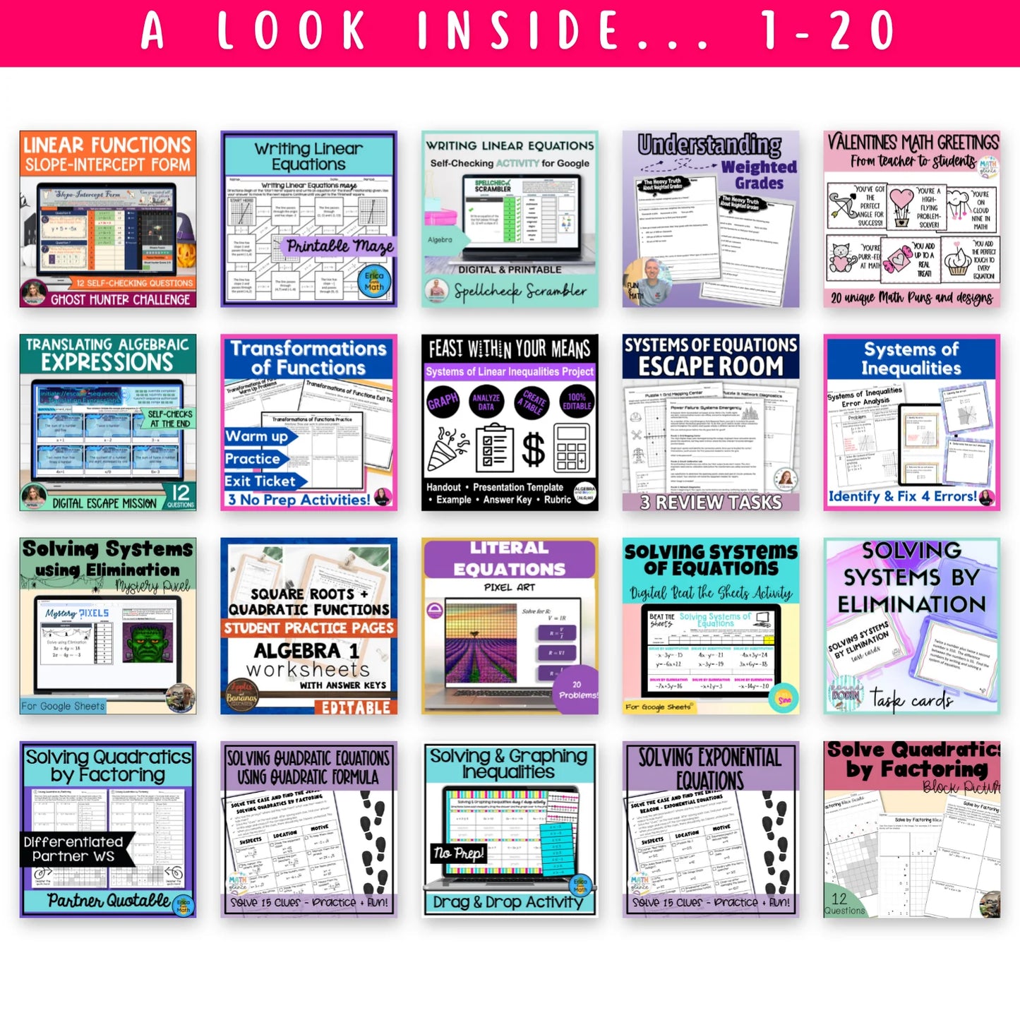 High School Mega Math Bundle