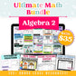 Algebra 2 Ultimate Math Bundle