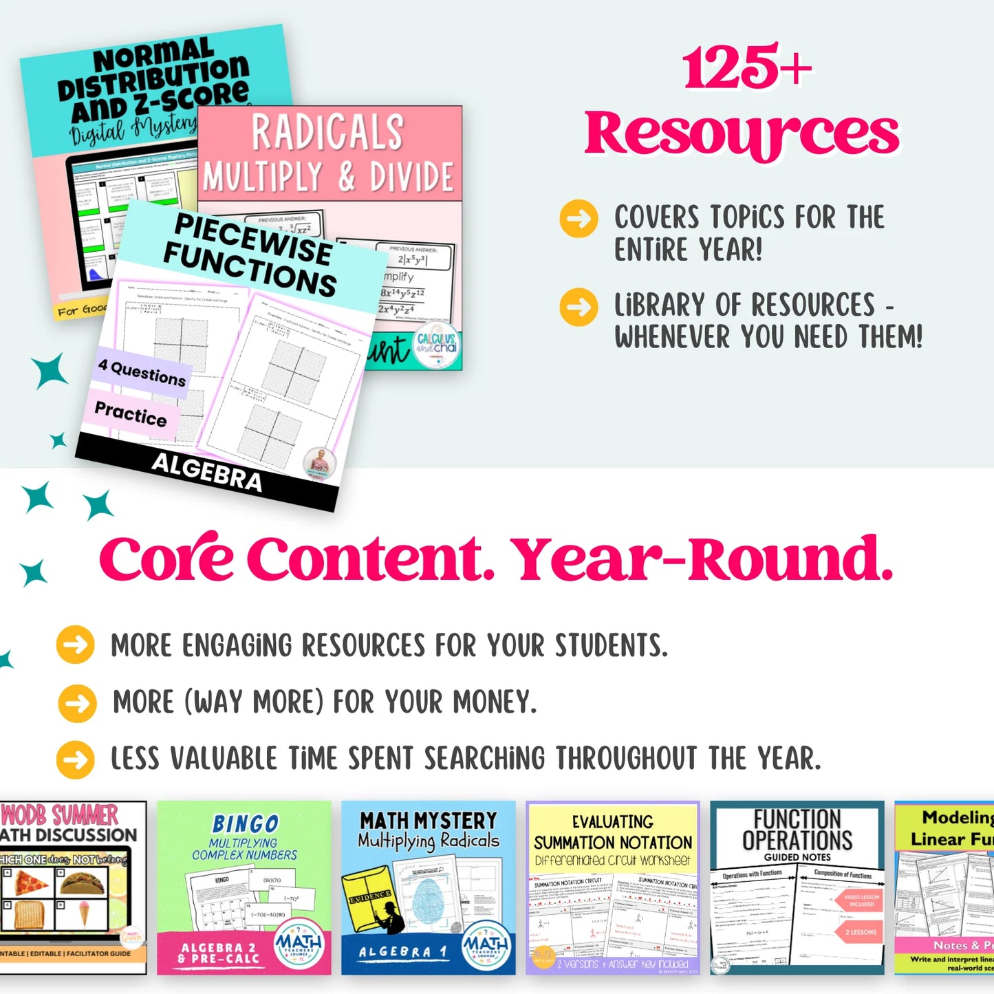 Algebra 2 Ultimate Math Bundle