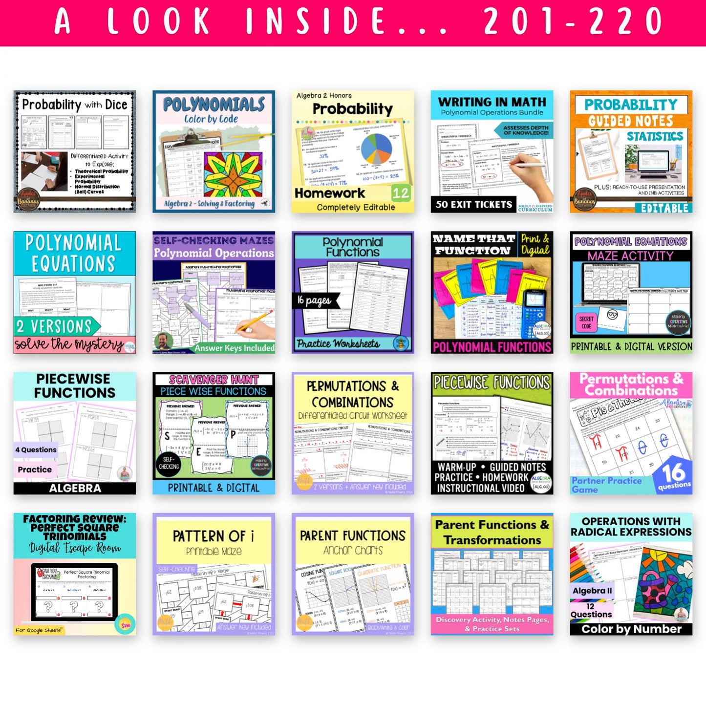 High School Mega Math Bundle