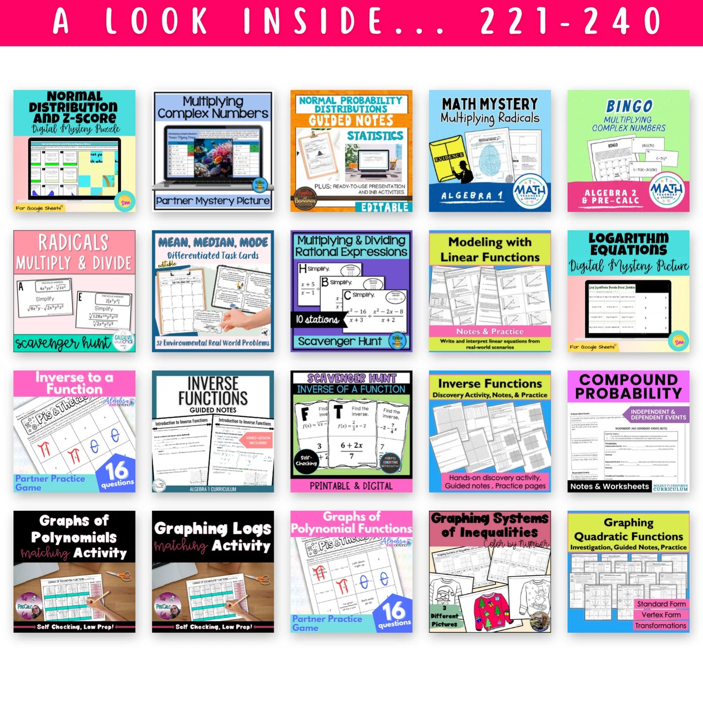 High School Mega Math Bundle
