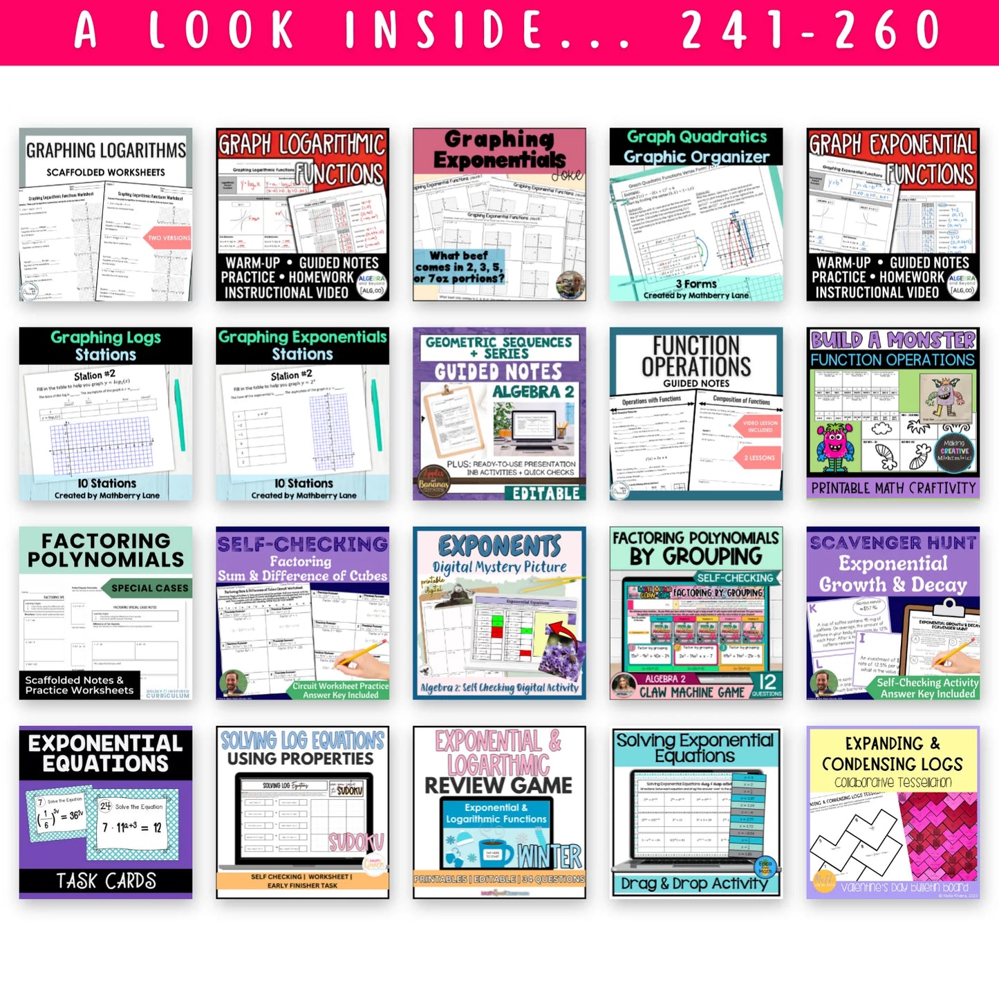 High School Mega Math Bundle