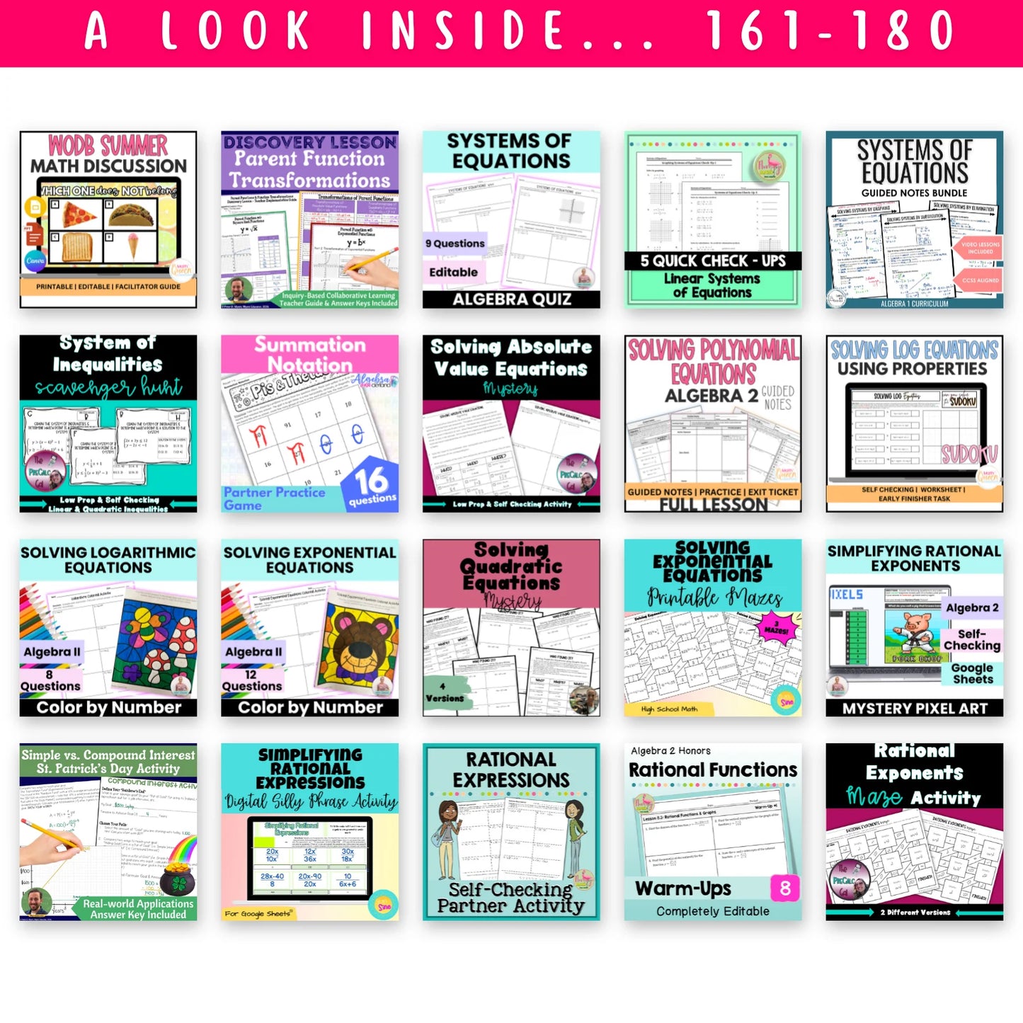 High School Mega Math Bundle