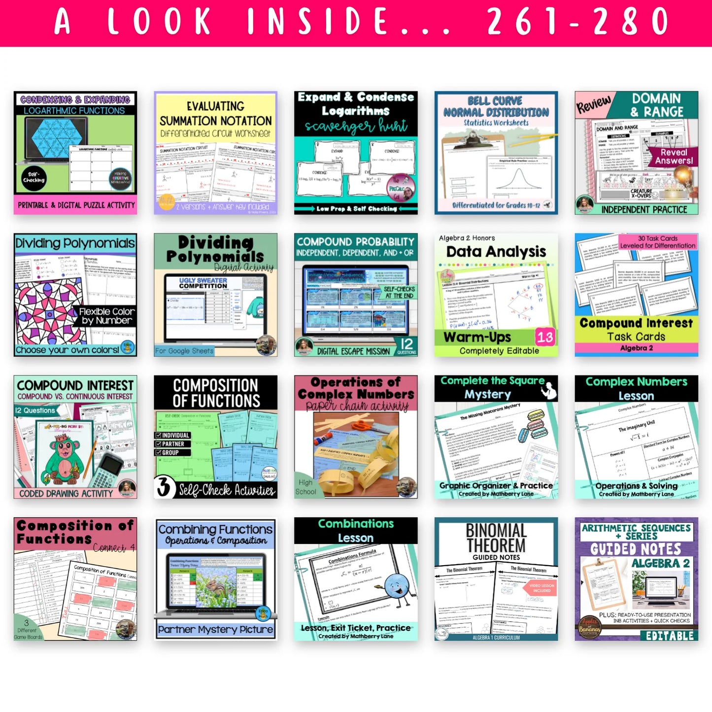 High School Mega Math Bundle