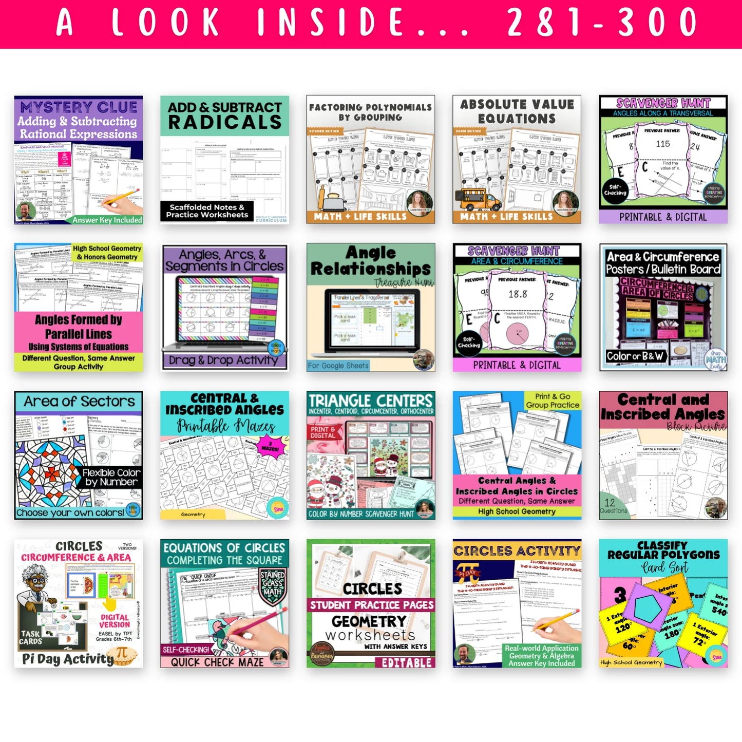 High School Mega Math Bundle