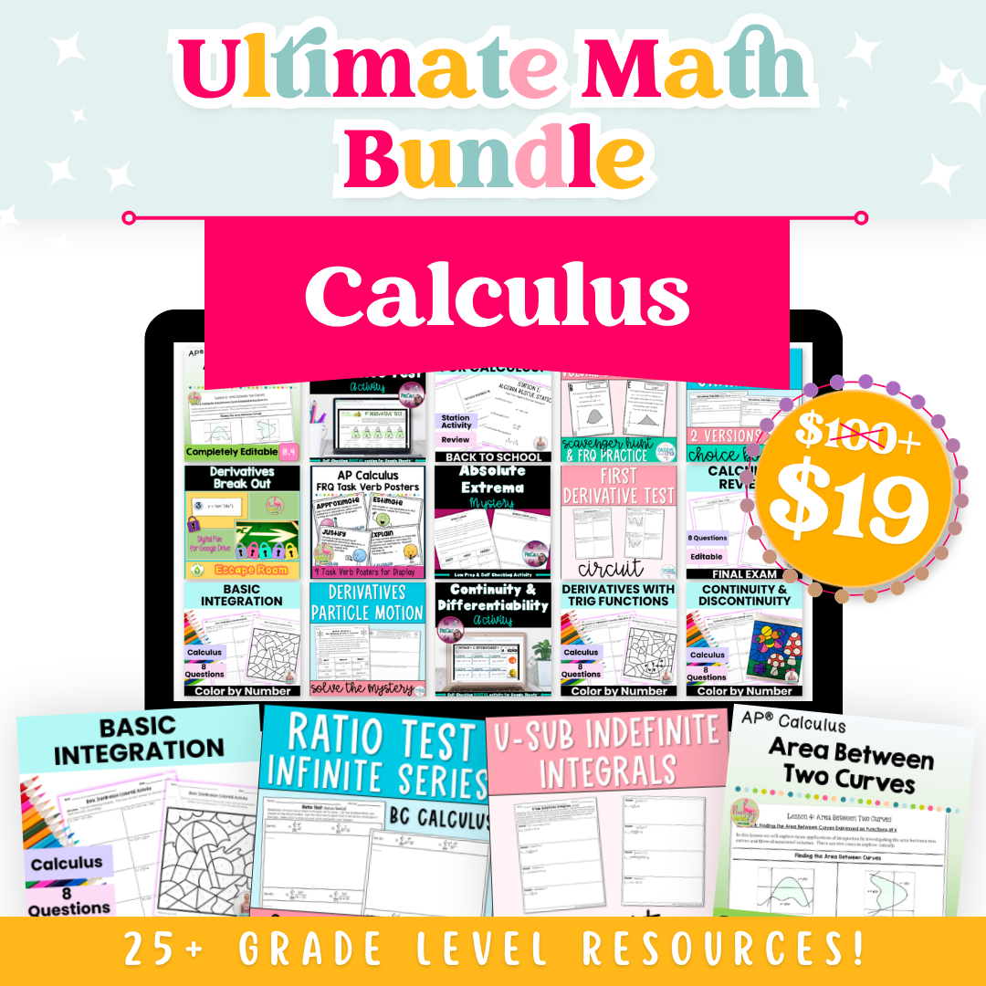 Calculus Ultimate Math Bundle