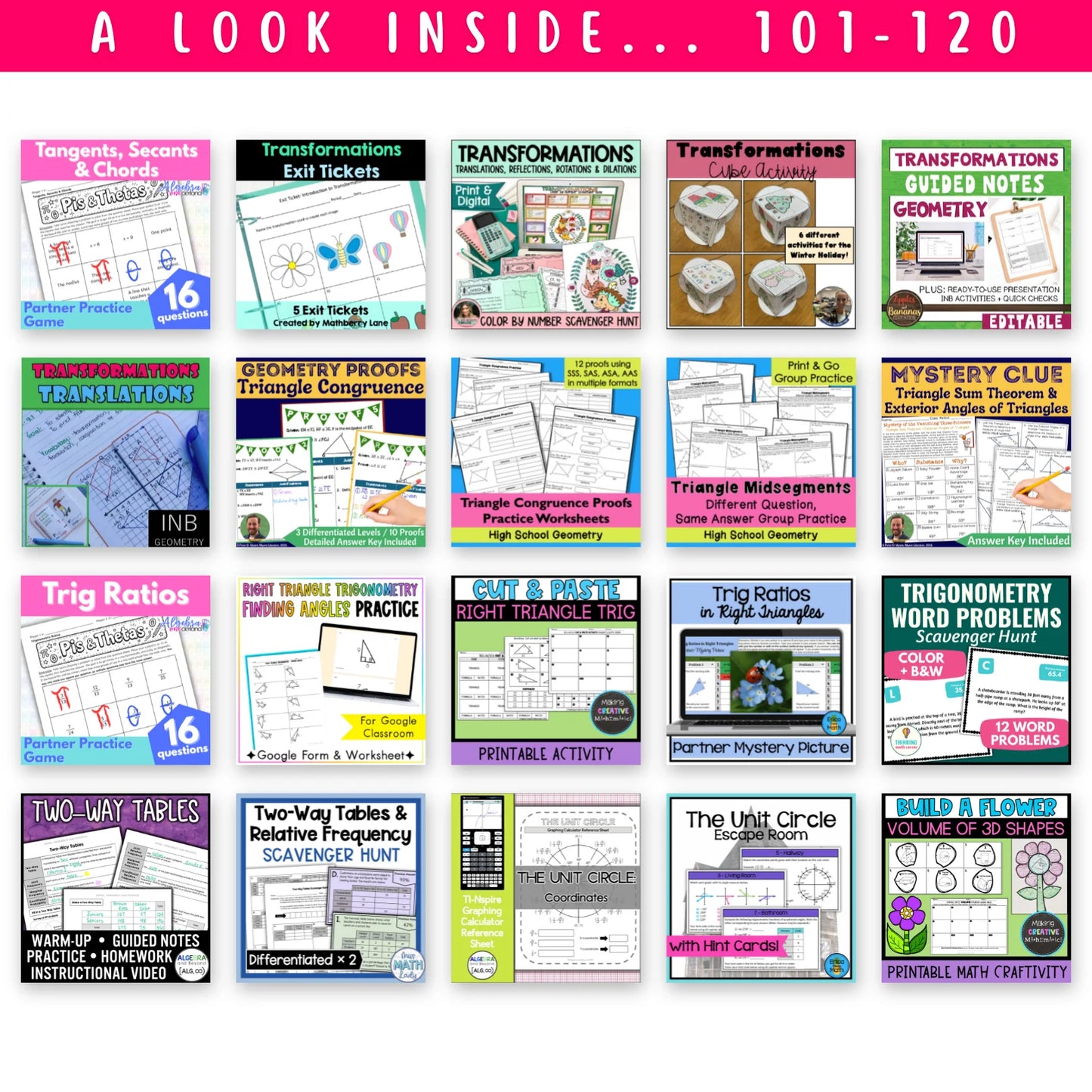 Geometry Ultimate Math Bundle