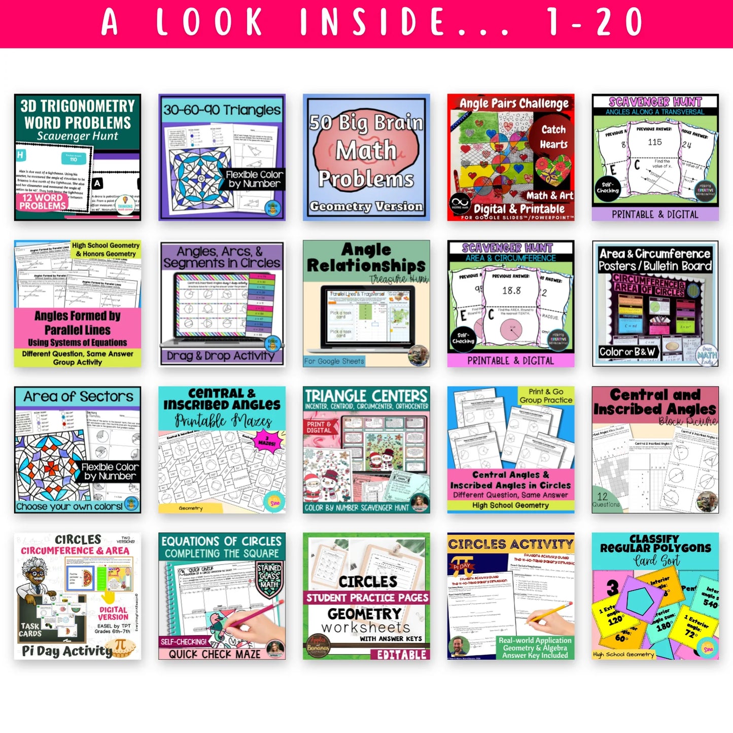 Geometry Ultimate Math Bundle