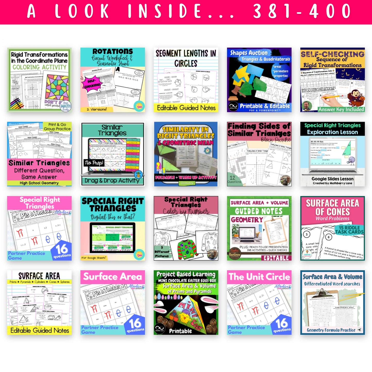 High School Mega Math Bundle