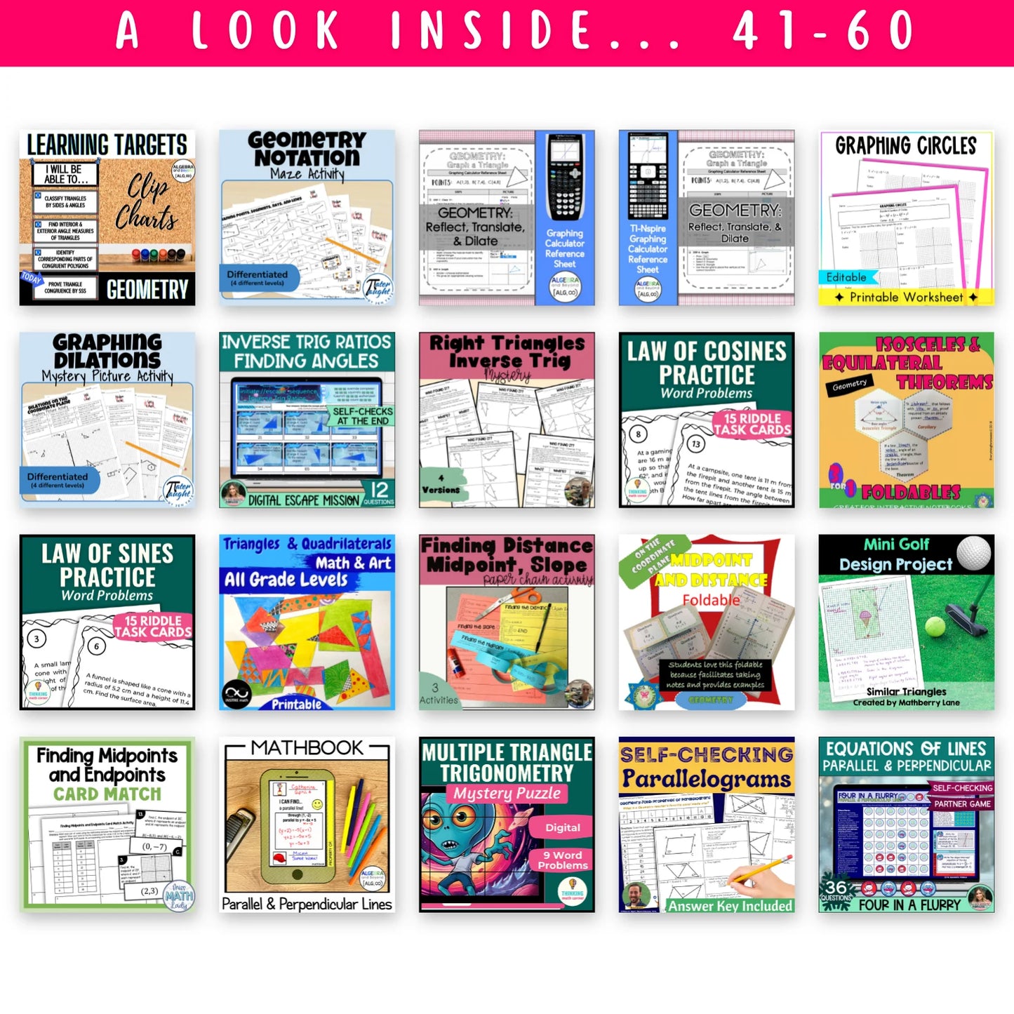 Geometry Ultimate Math Bundle
