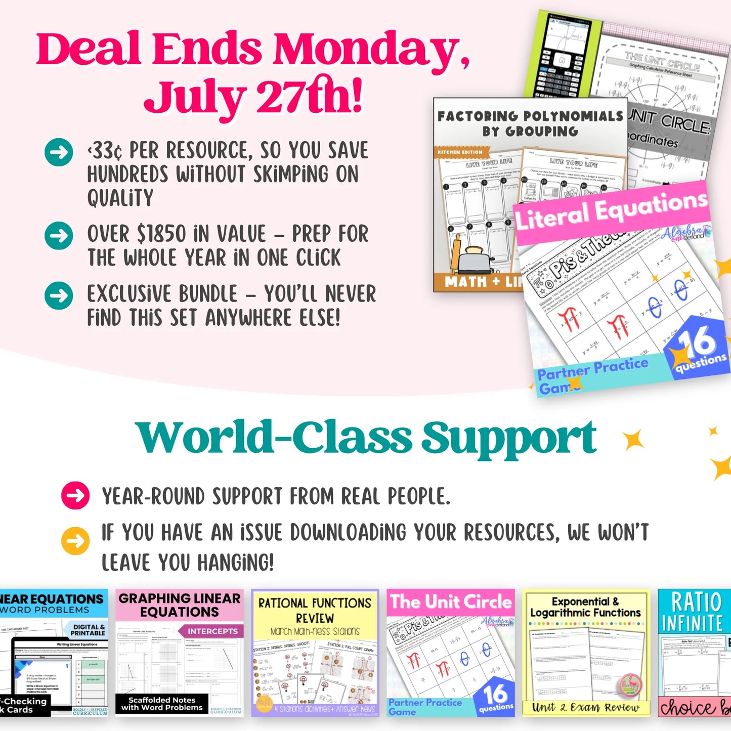 High School Mega Math Bundle