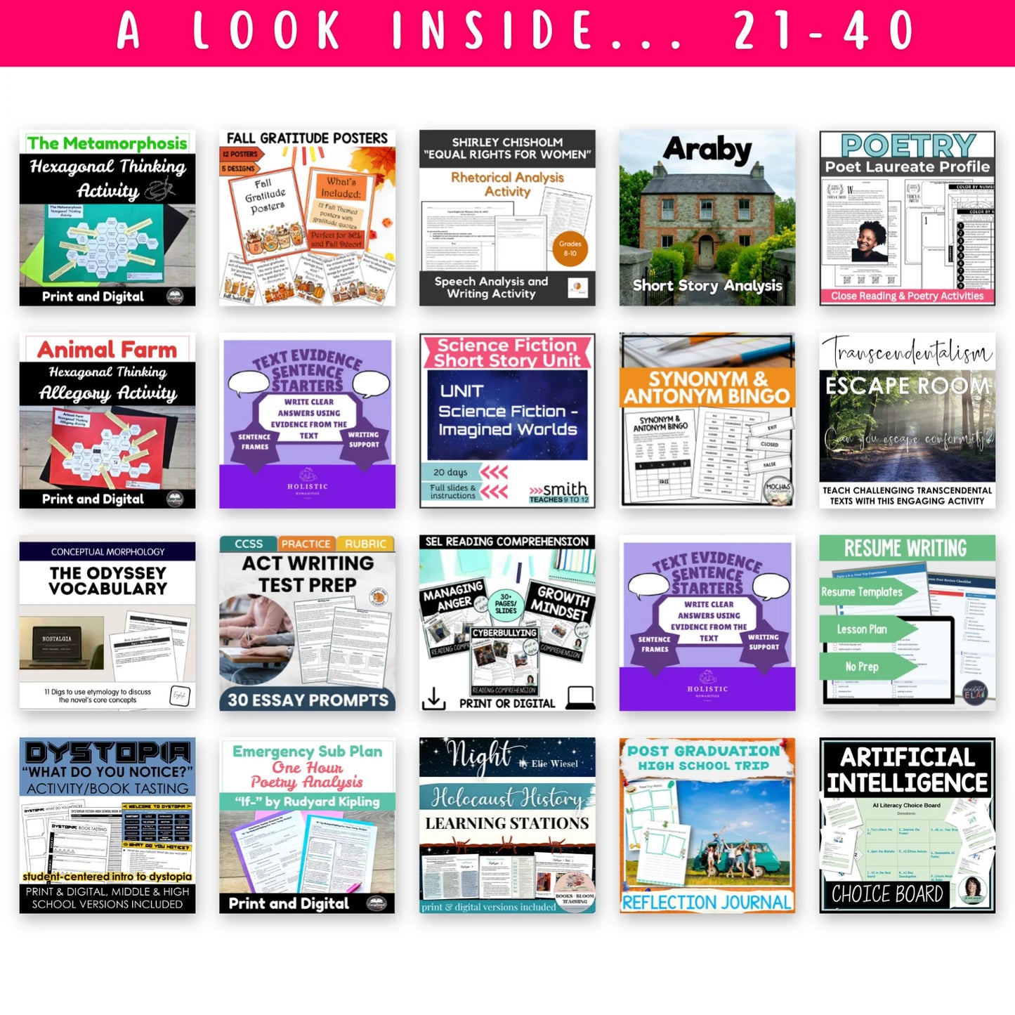 High School ELAR Bundle