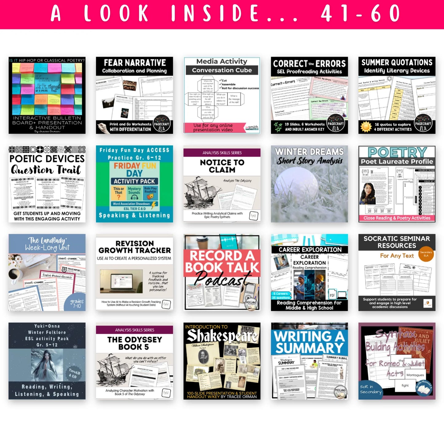 High School ELAR Bundle