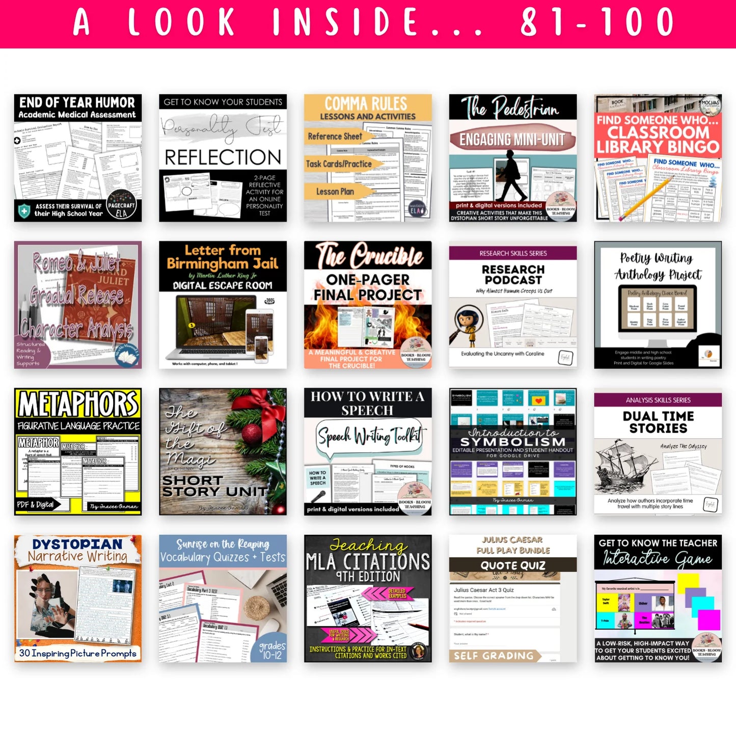 High School ELAR Bundle