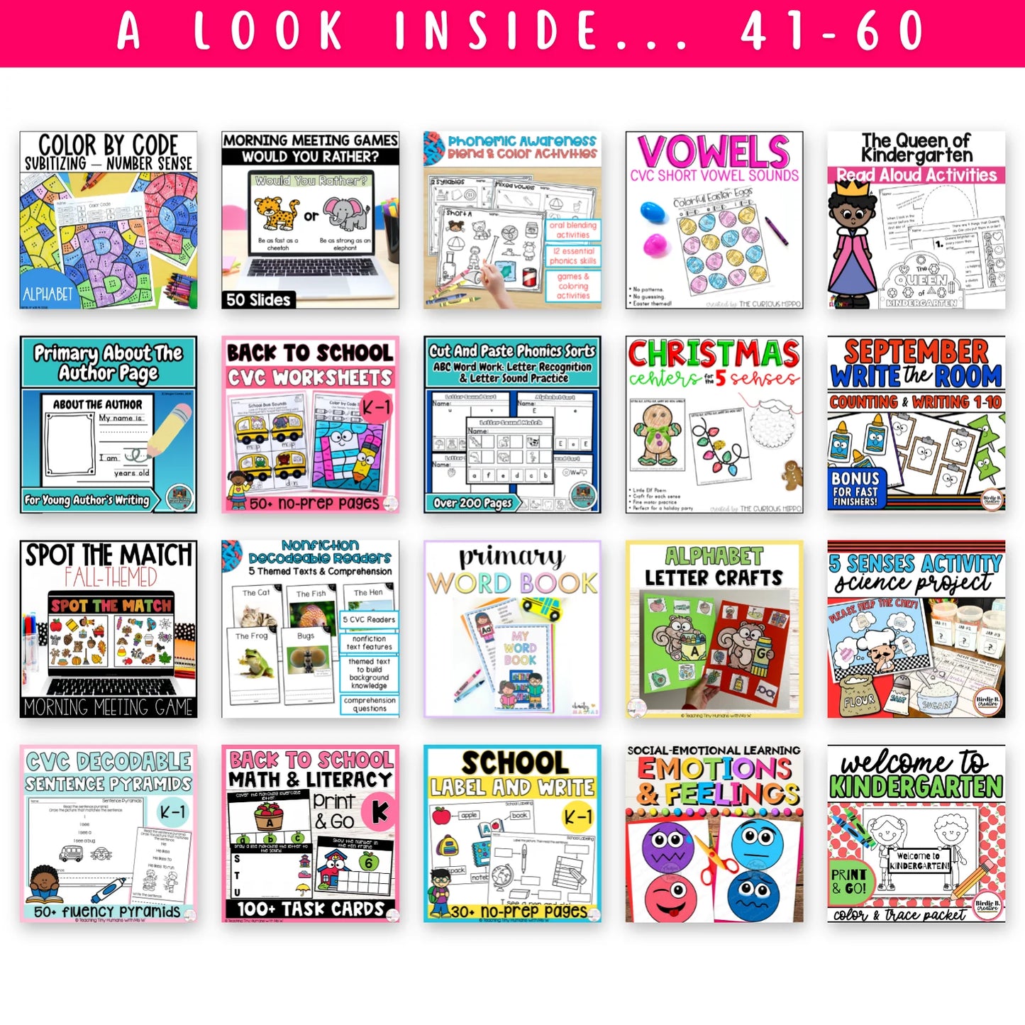 Kindergarten - Ultimate Bundle