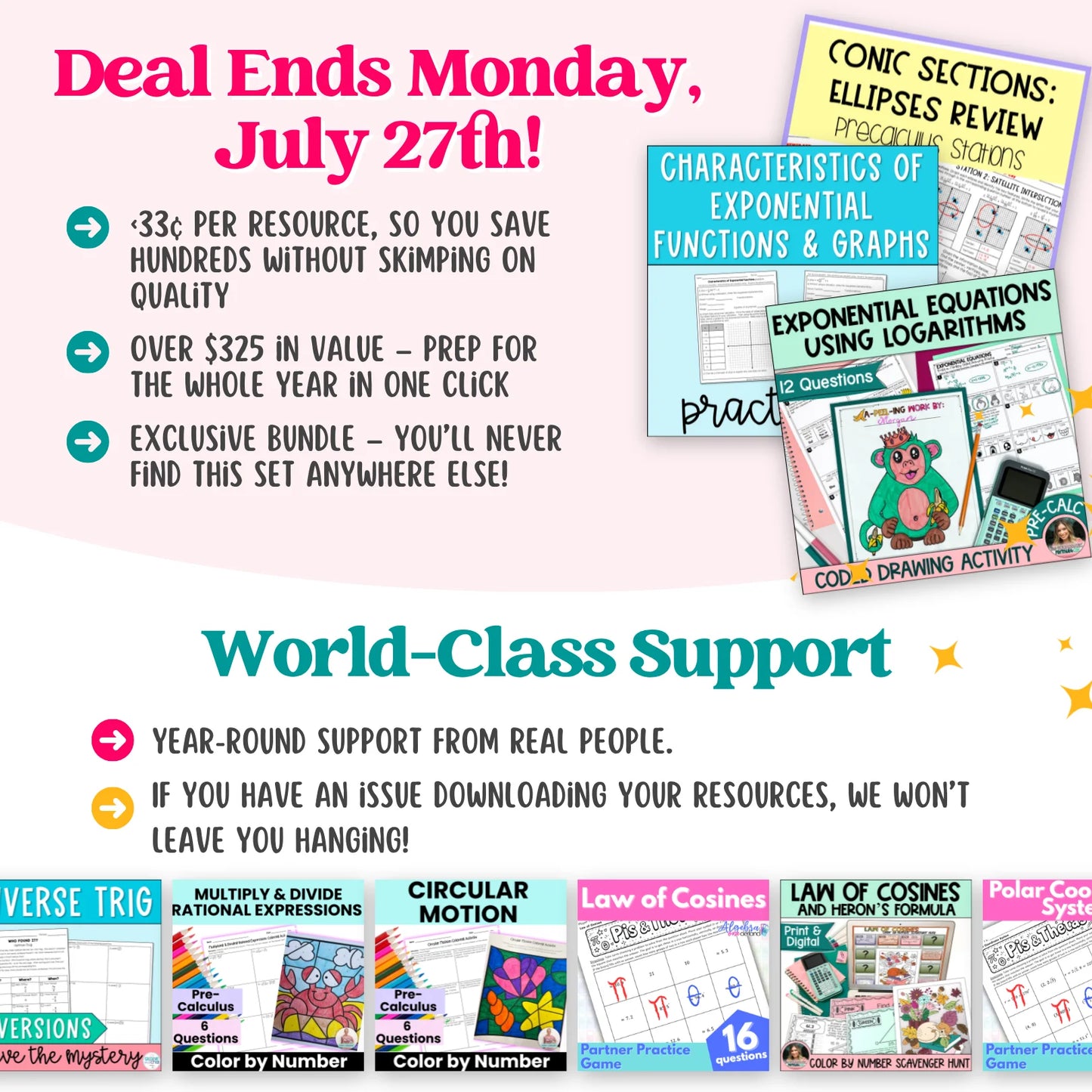 Pre-Cal/Trig Ultimate Math Bundle