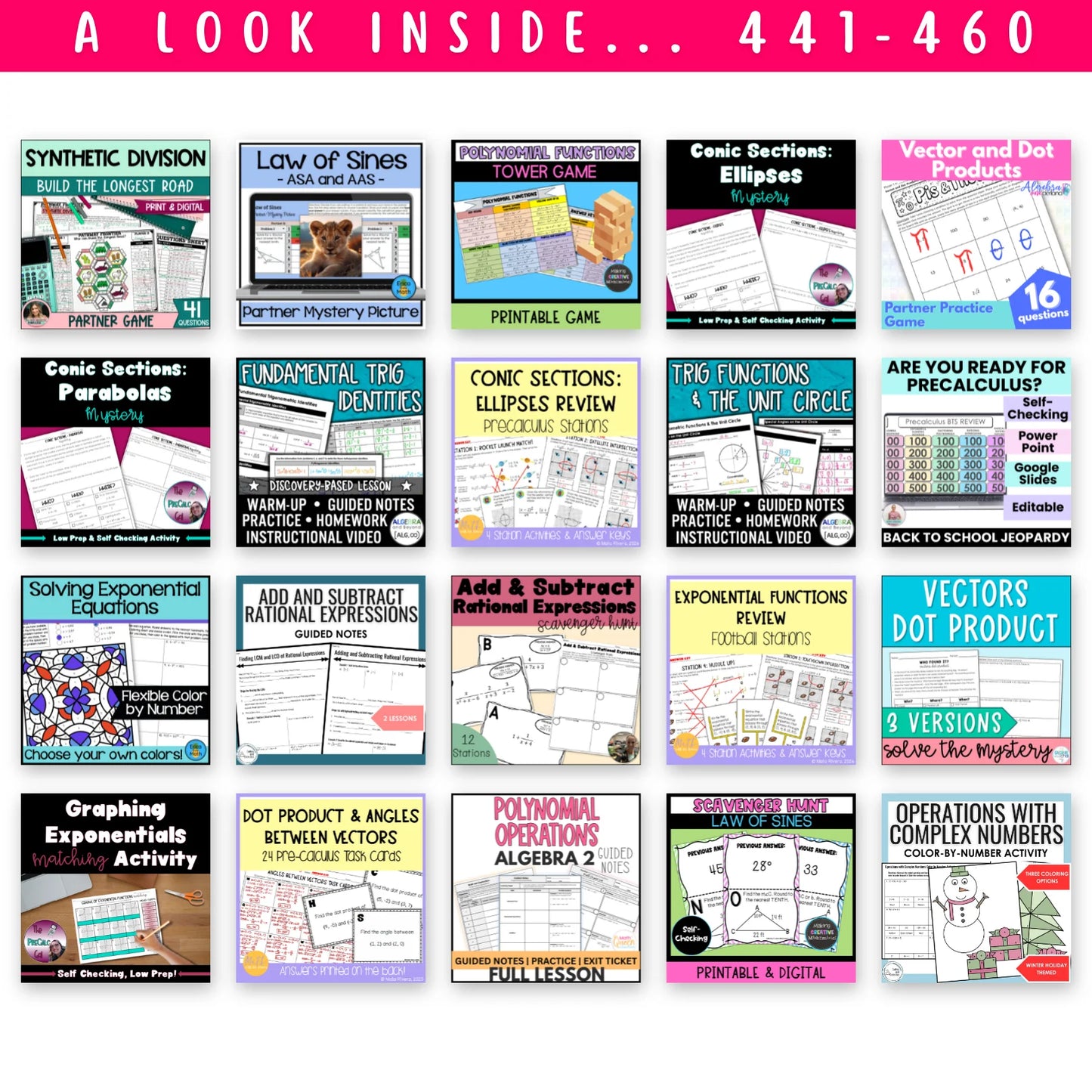 High School Mega Math Bundle