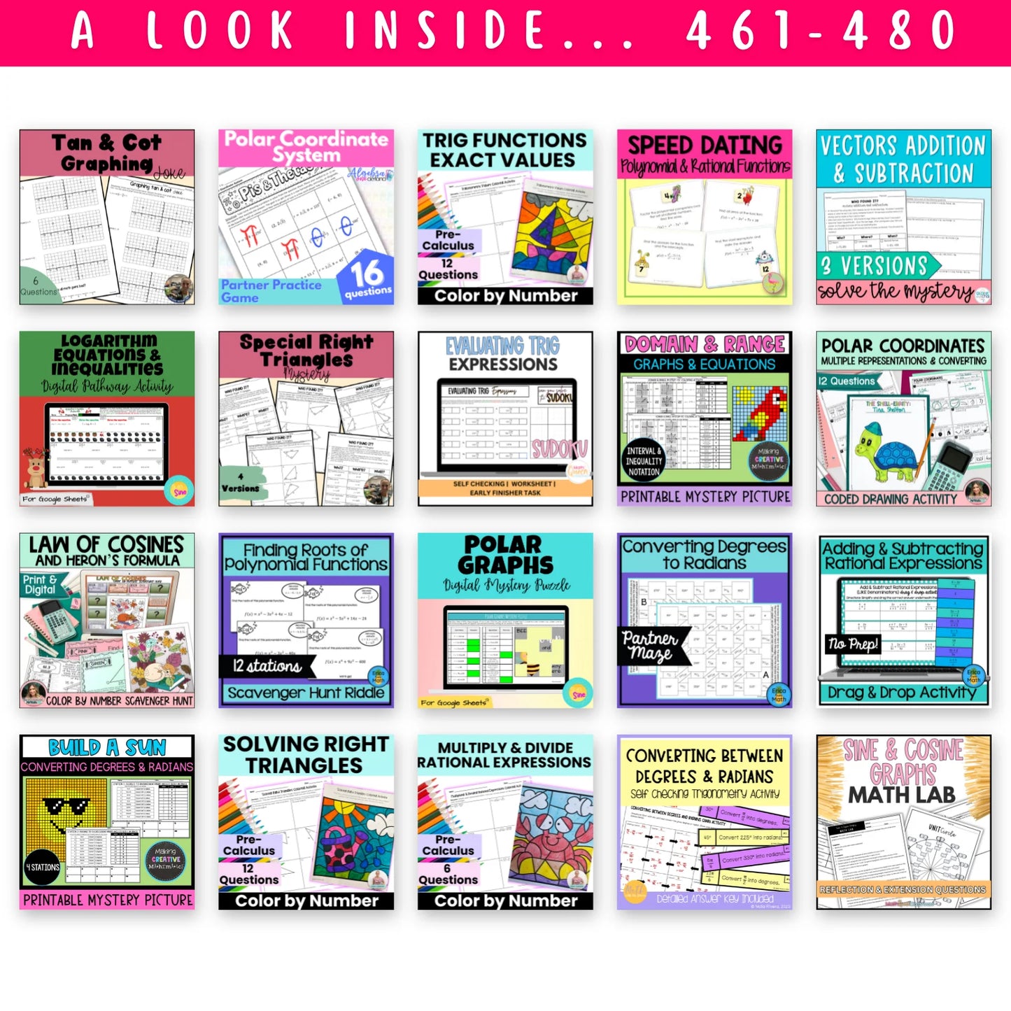 High School Mega Math Bundle