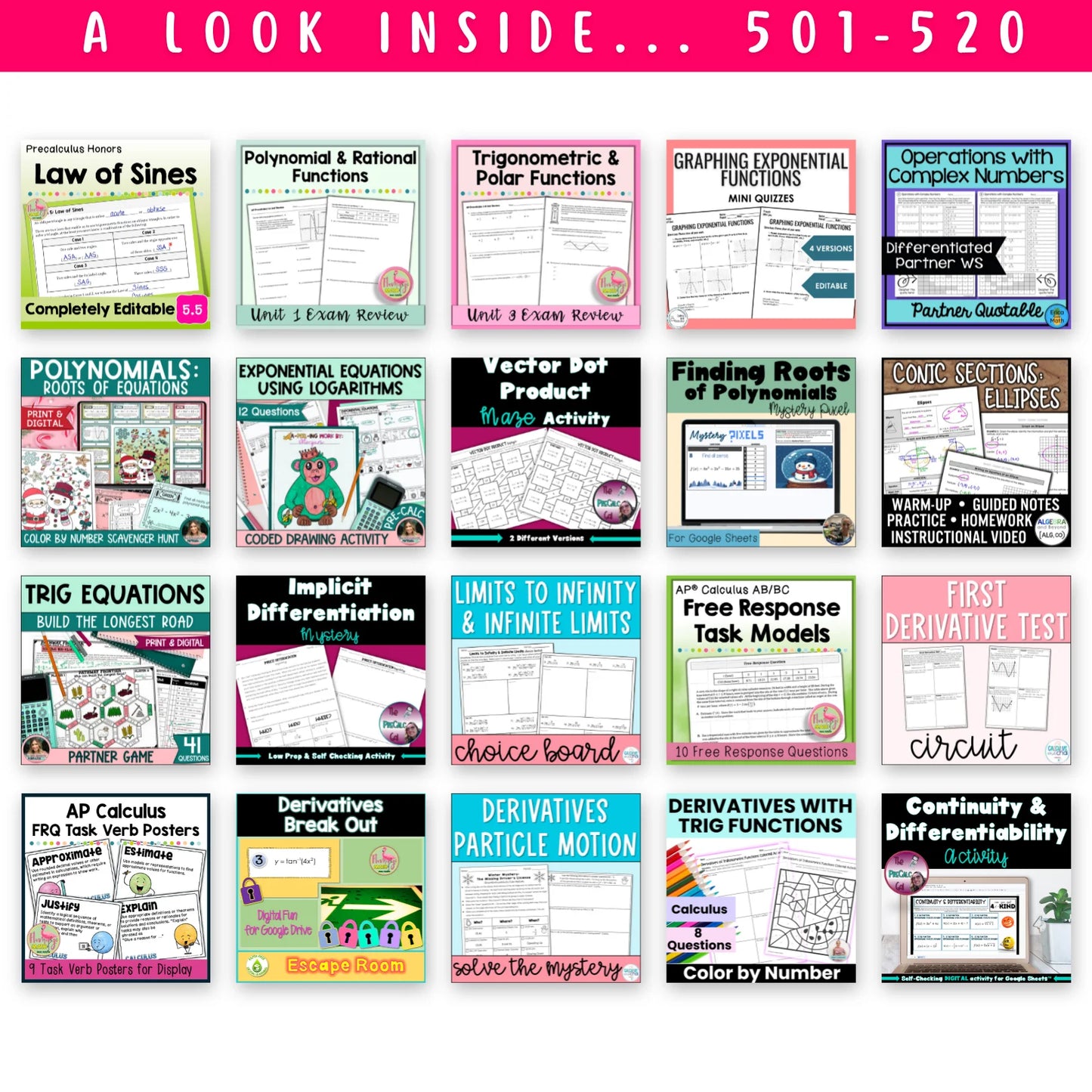 High School Mega Math Bundle