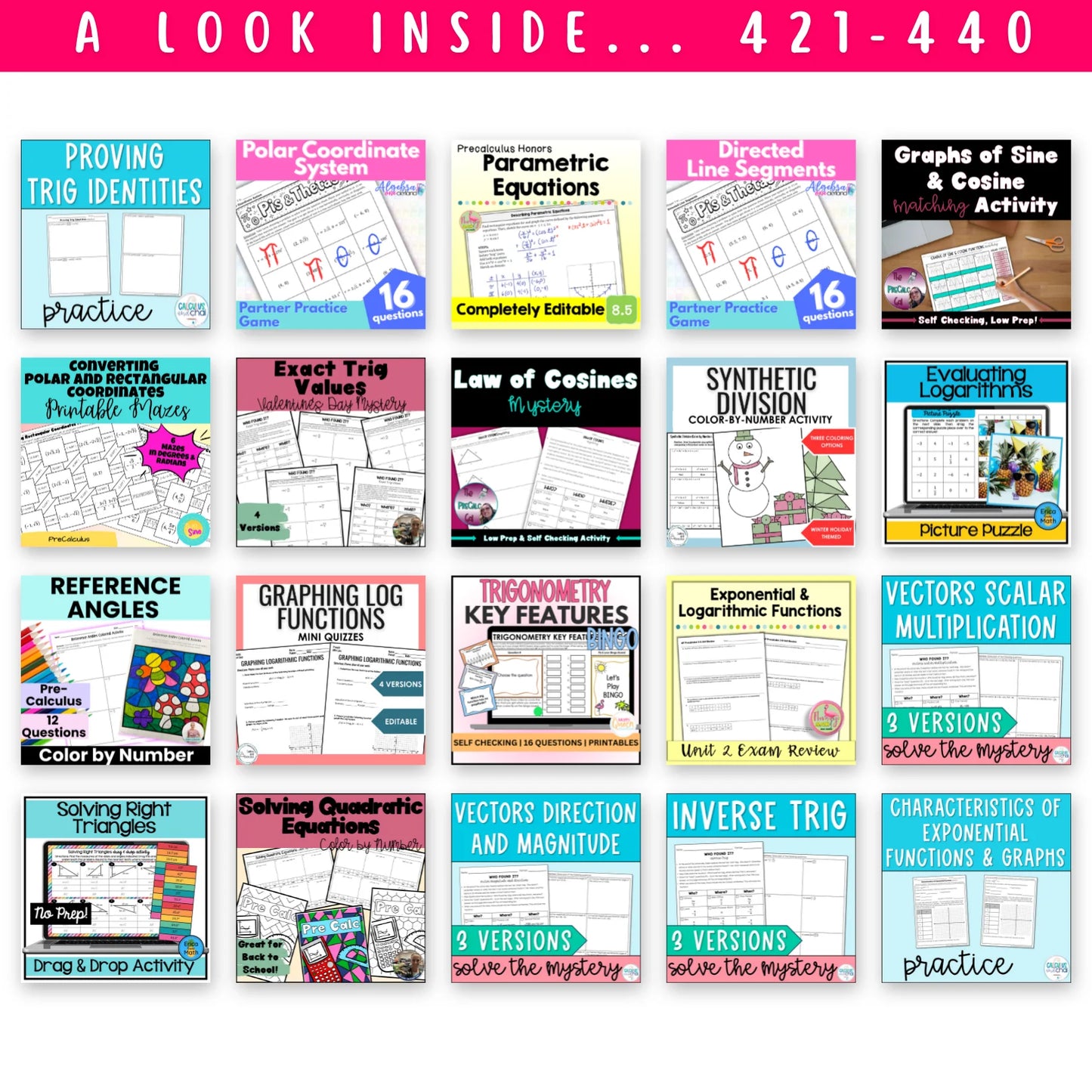 High School Mega Math Bundle