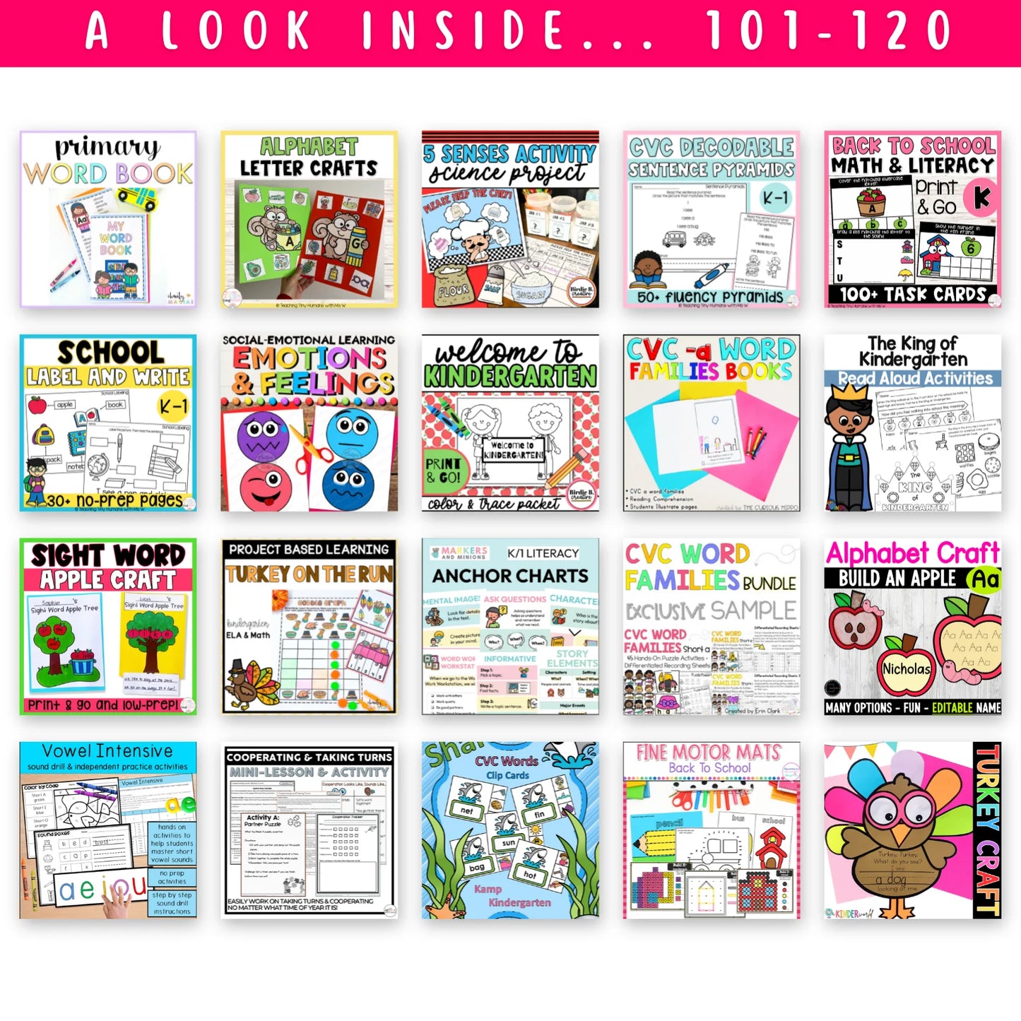 Pre-K, Kinder, 1st & 2nd Grade - Mega Bundle