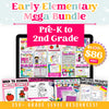 Pre-K, Kinder, 1st & 2nd Grade - Mega Bundle