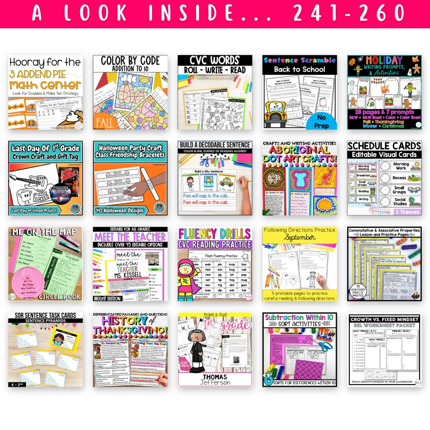 Pre-K, Kinder, 1st & 2nd Grade - Mega Bundle